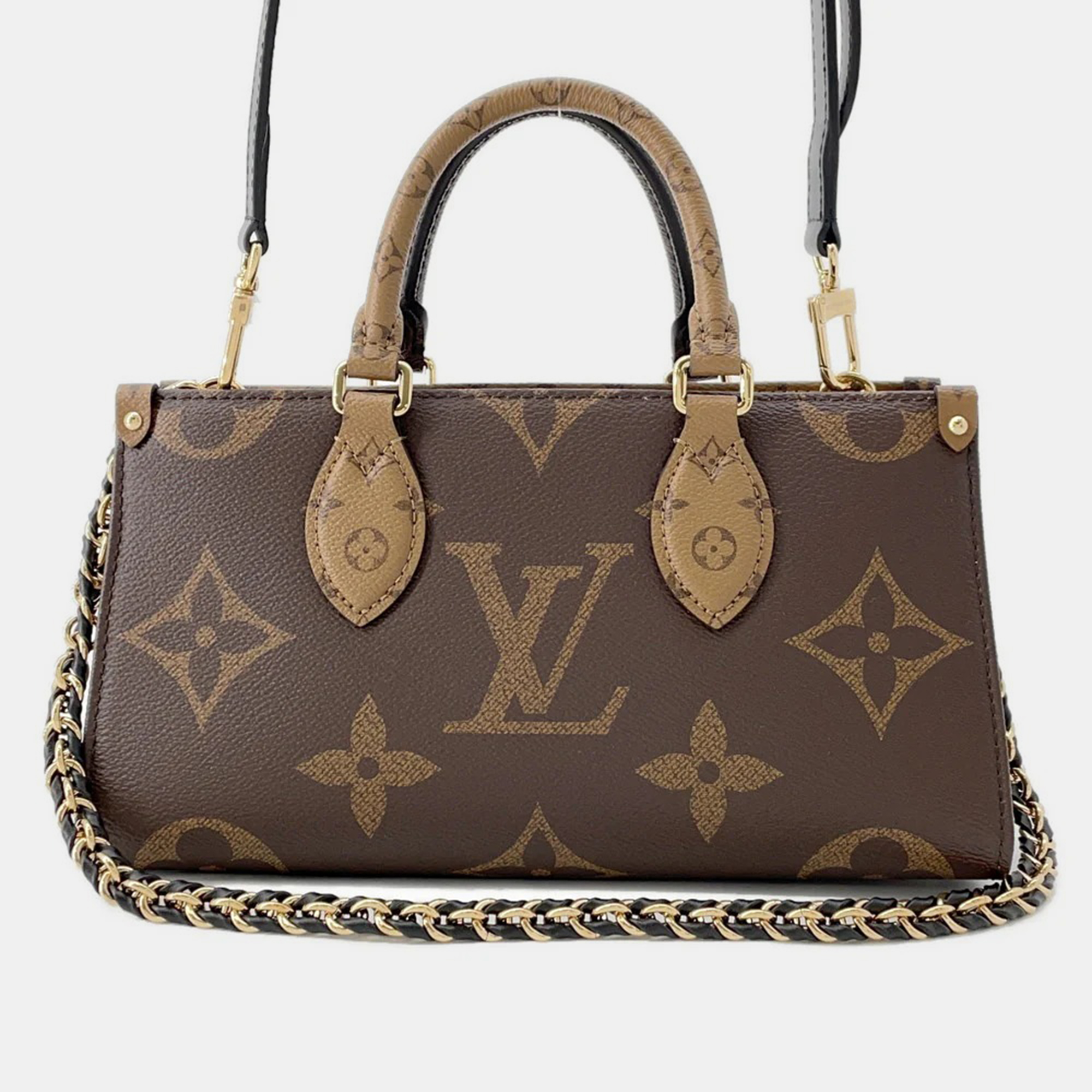 

Louis Vuitton Onthego Ew Chain Red Monogram Reverse Canvas Monogram Giant, Brown