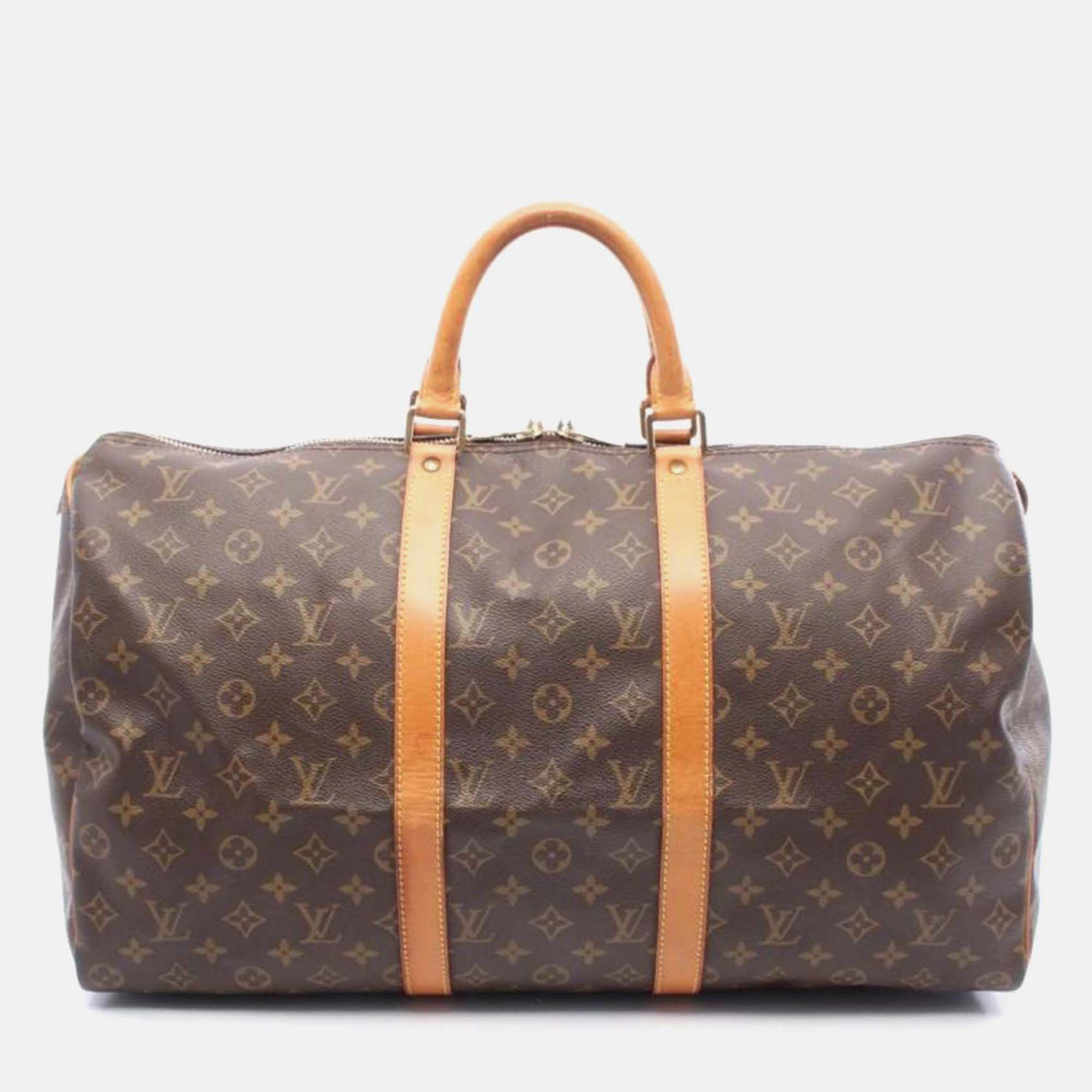

Louis Vuitton Keepall 50 Monogram, Brown