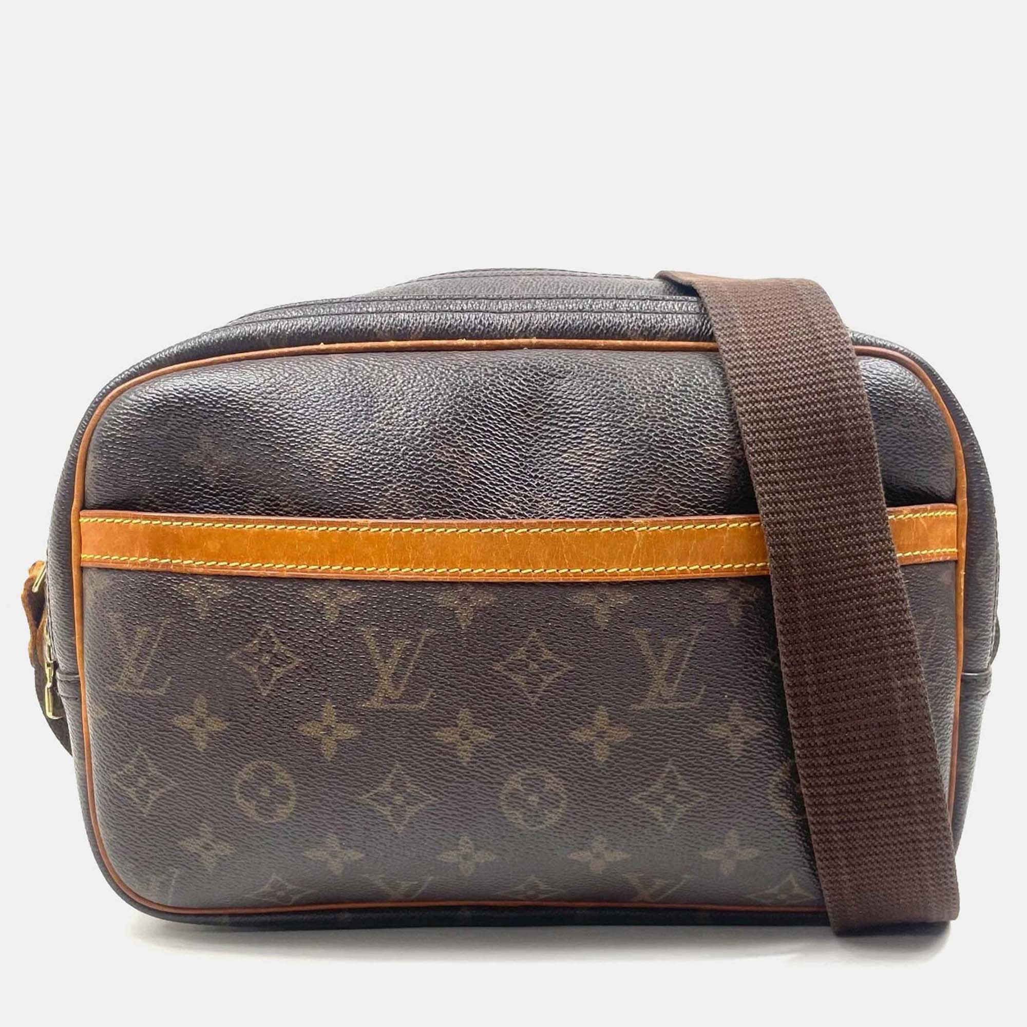 

Louis Vuitton Reporter Pm Crossbody Shoulder Bag M45254 Monogram Canvas Used Lv, Brown