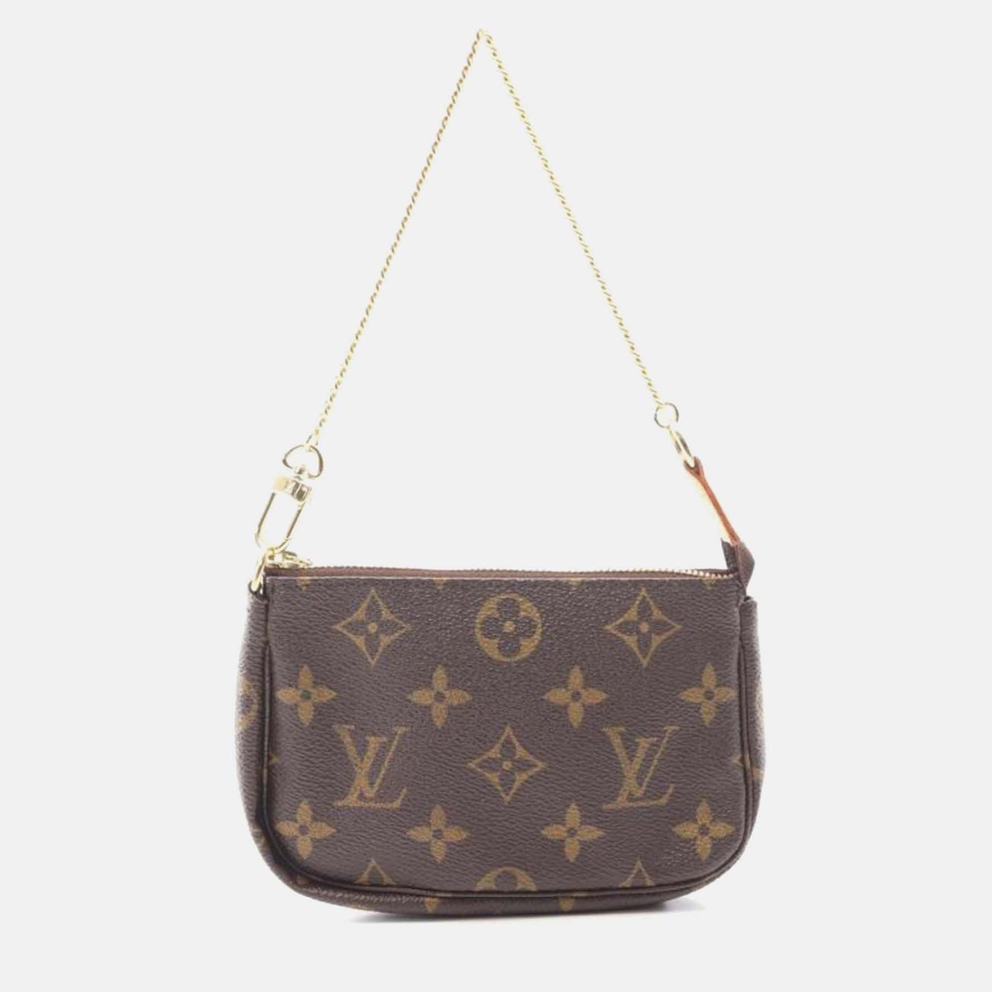 

Louis Vuitton Mini Pochette Accessoires Monogram, Brown