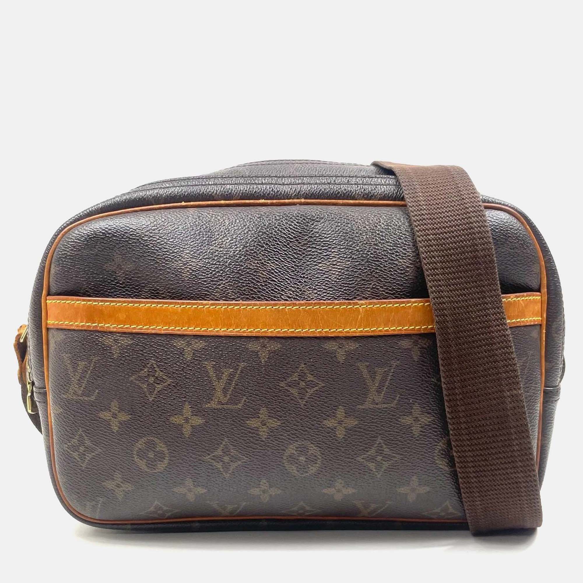 

Louis Vuitton Reporter Pm Crossbody Shoulder Bag M45254 Monogram Canvas Used Lv, Brown