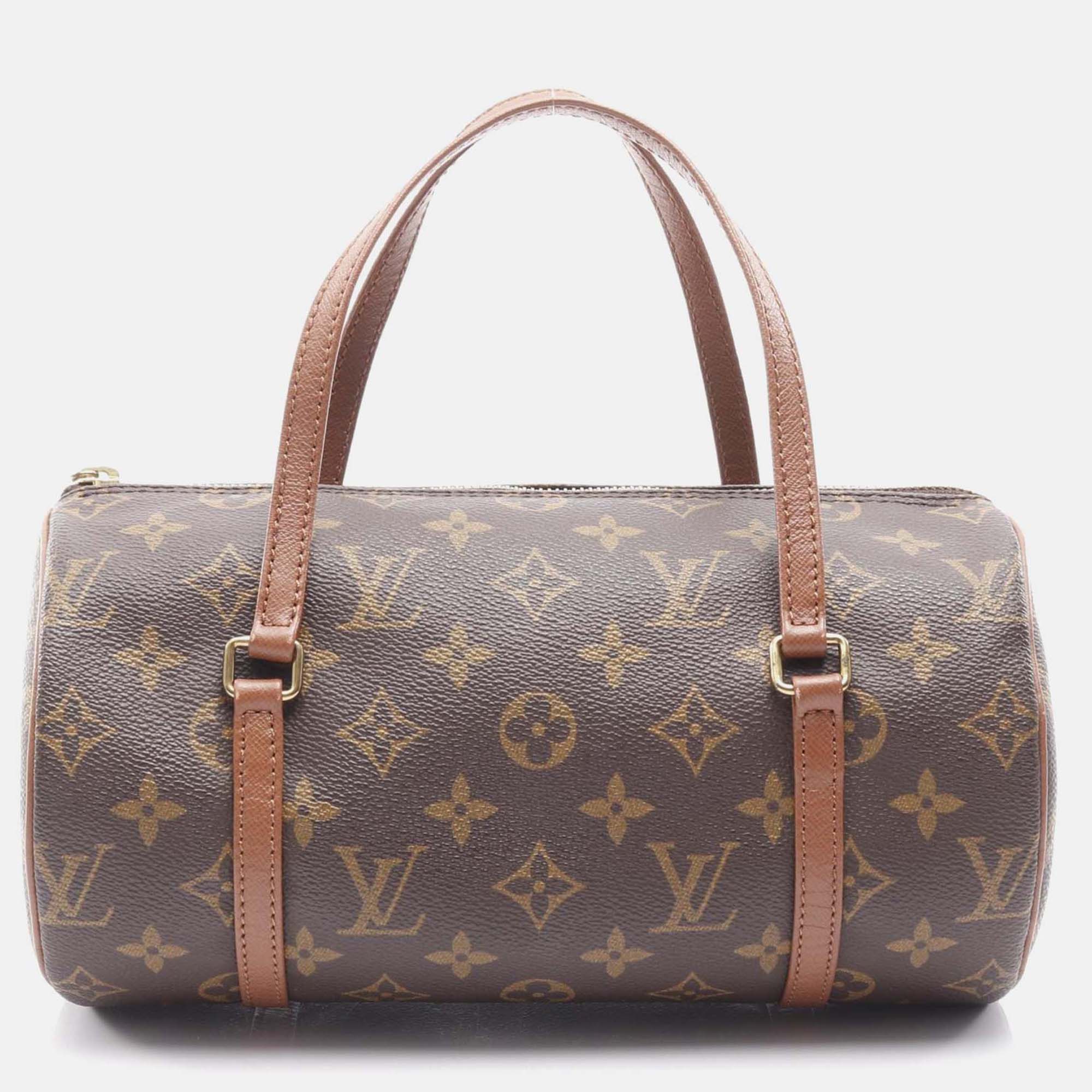 

Louis Vuitton Papillon 26 Old Handbag M51366 Monogram Canvas Brown Used Women