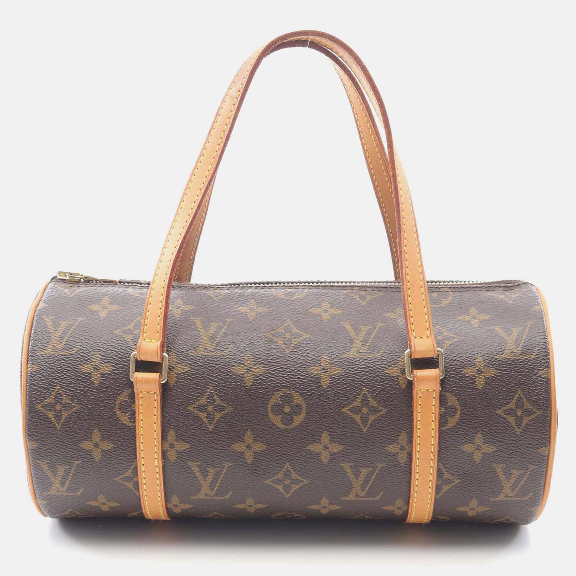 

Louis Vuitton Papillon 26 Shoulder Handbag M51386 Monogram Canvas Leather Used, Brown
