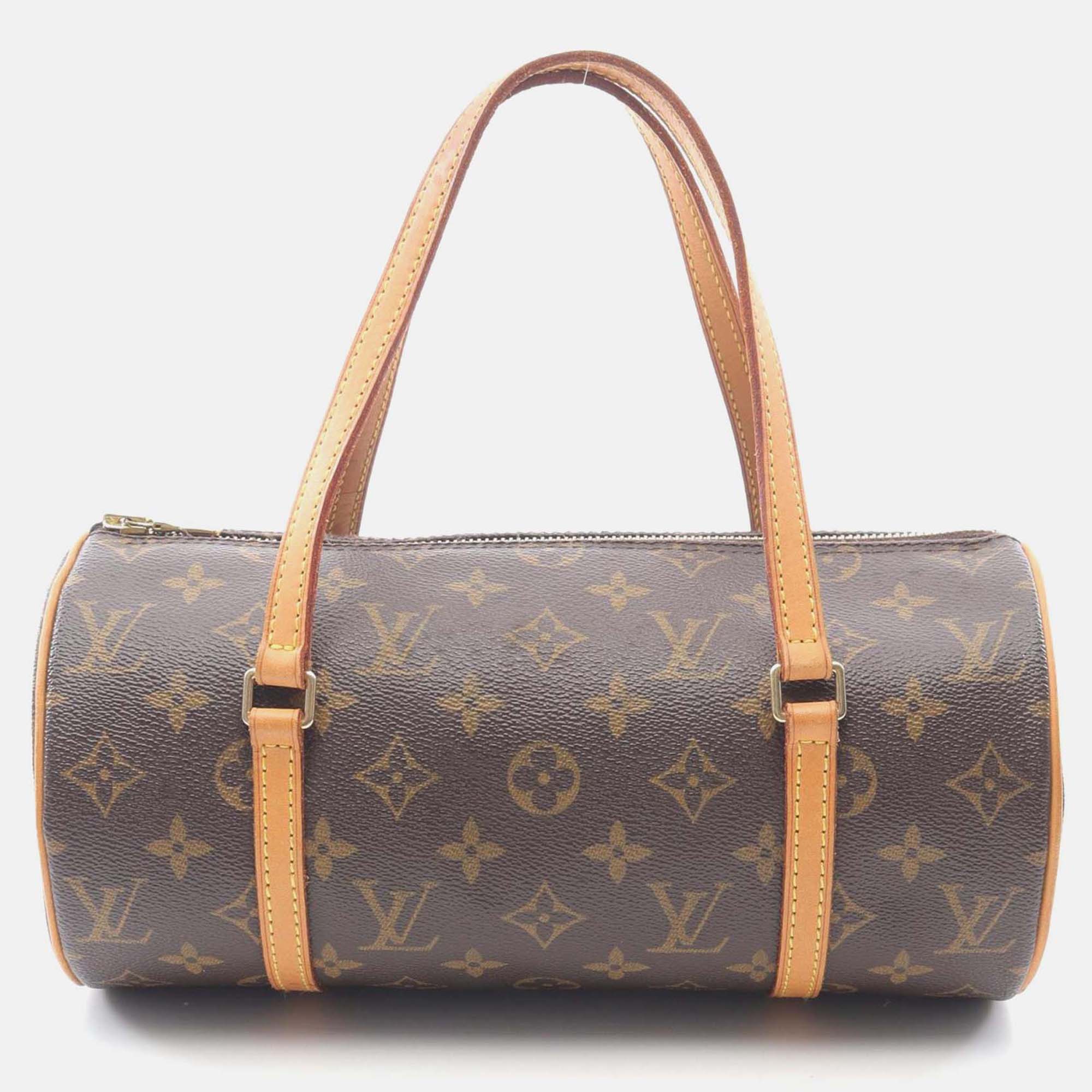 

Louis Vuitton Papillon 26 Shoulder Handbag M51386 Monogram Canvas Leather Used, Brown