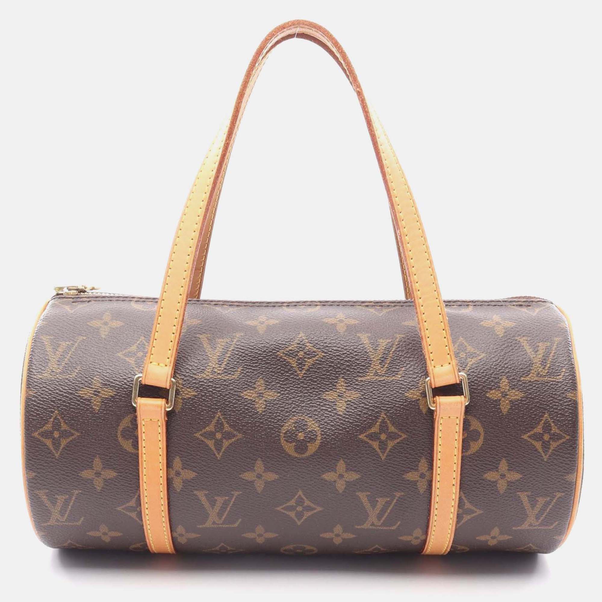 

Louis Vuitton Papillon 26 Shoulder Handbag M51386 Monogram Canvas Leather Used, Brown