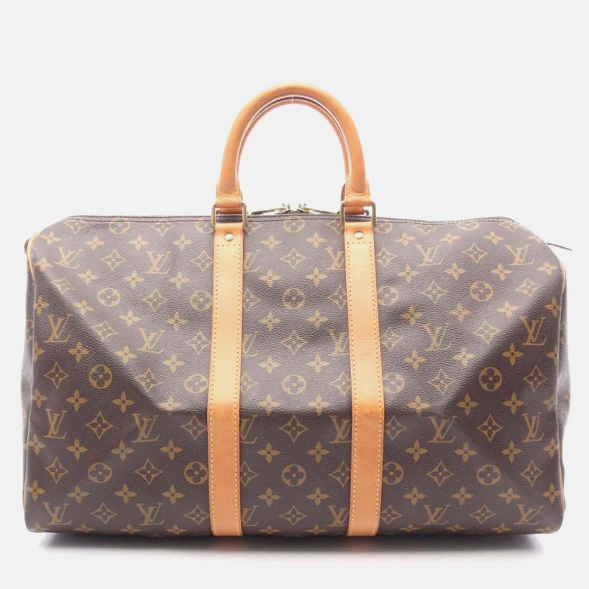 

Louis Vuitton Keepall45 Monogram, Brown