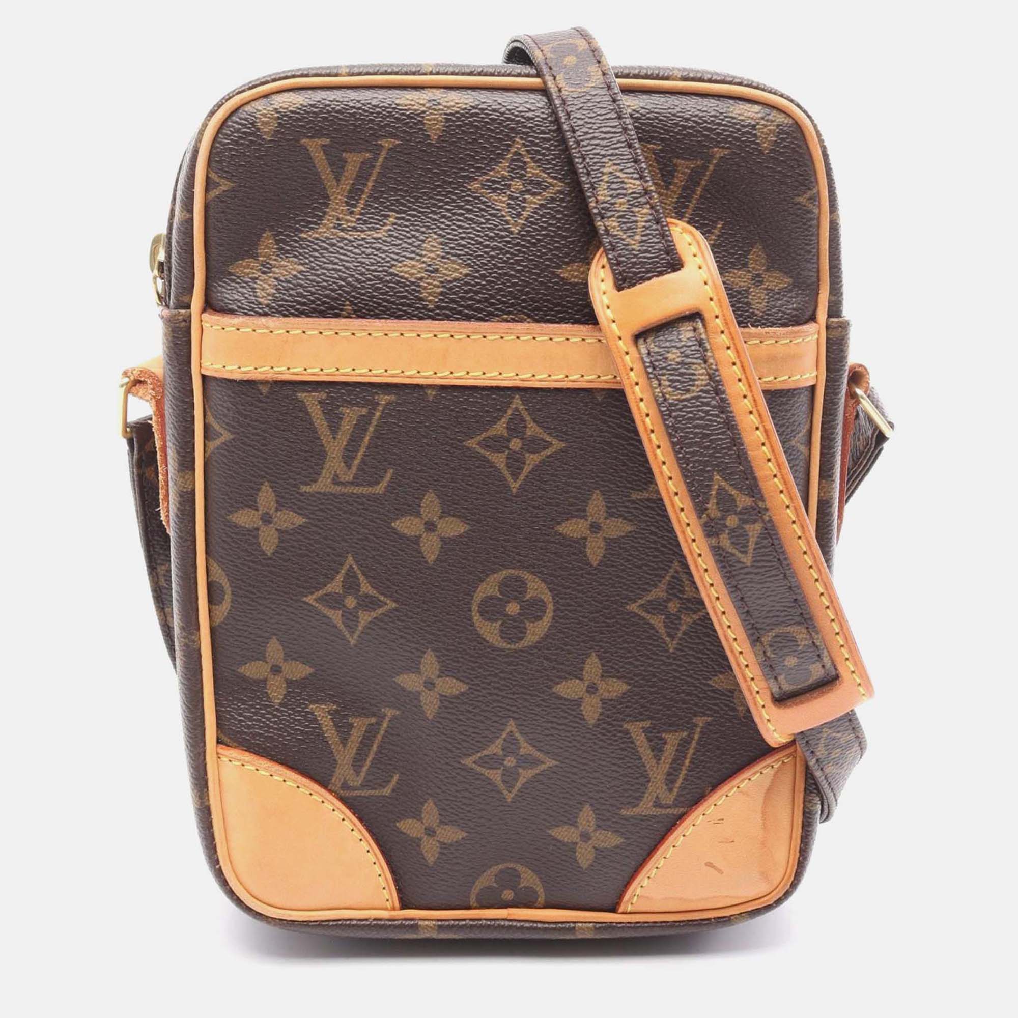 

Louis Vuitton Danube Shoulder Crossbody Bag M45266 Monogram Used Women Lv, Brown