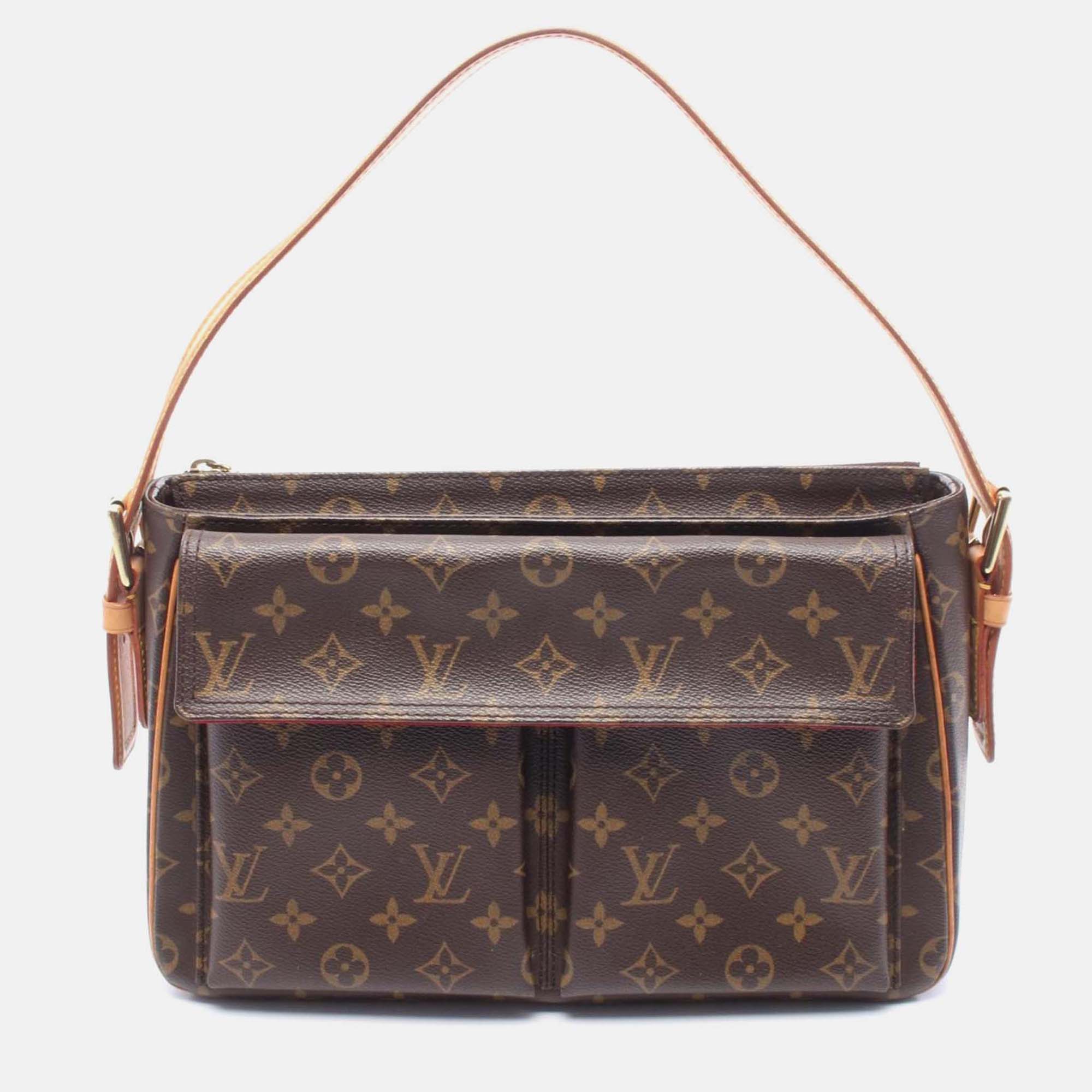 

Louis Vuitton Vivacite Gm Shoulder Hand Bag M51163 Monogram Canvas Used Women, Brown