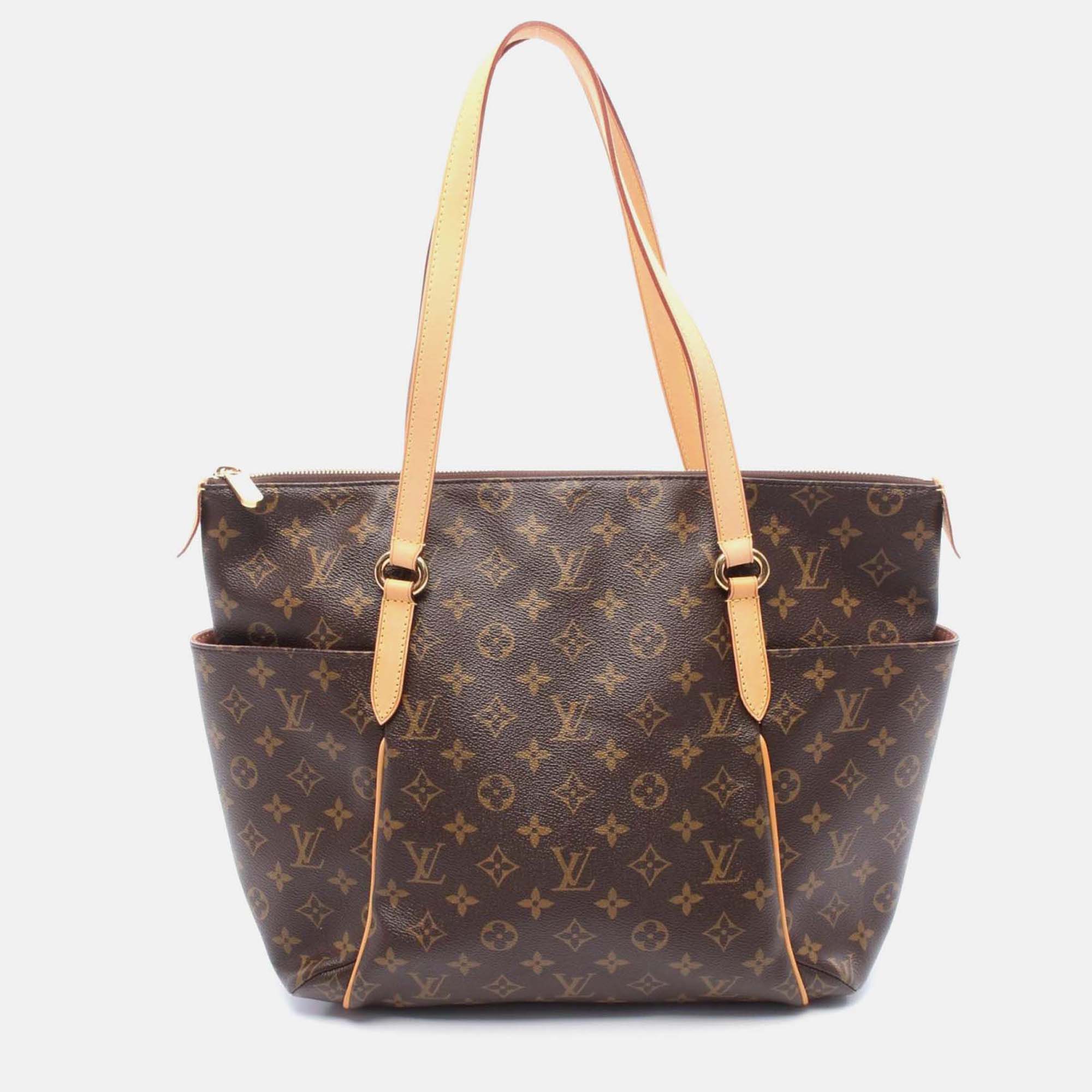 

Louis Vuitton Totally Mm Shoulder Tote Bag M56689 Monogram Canvas Brown Used Lv