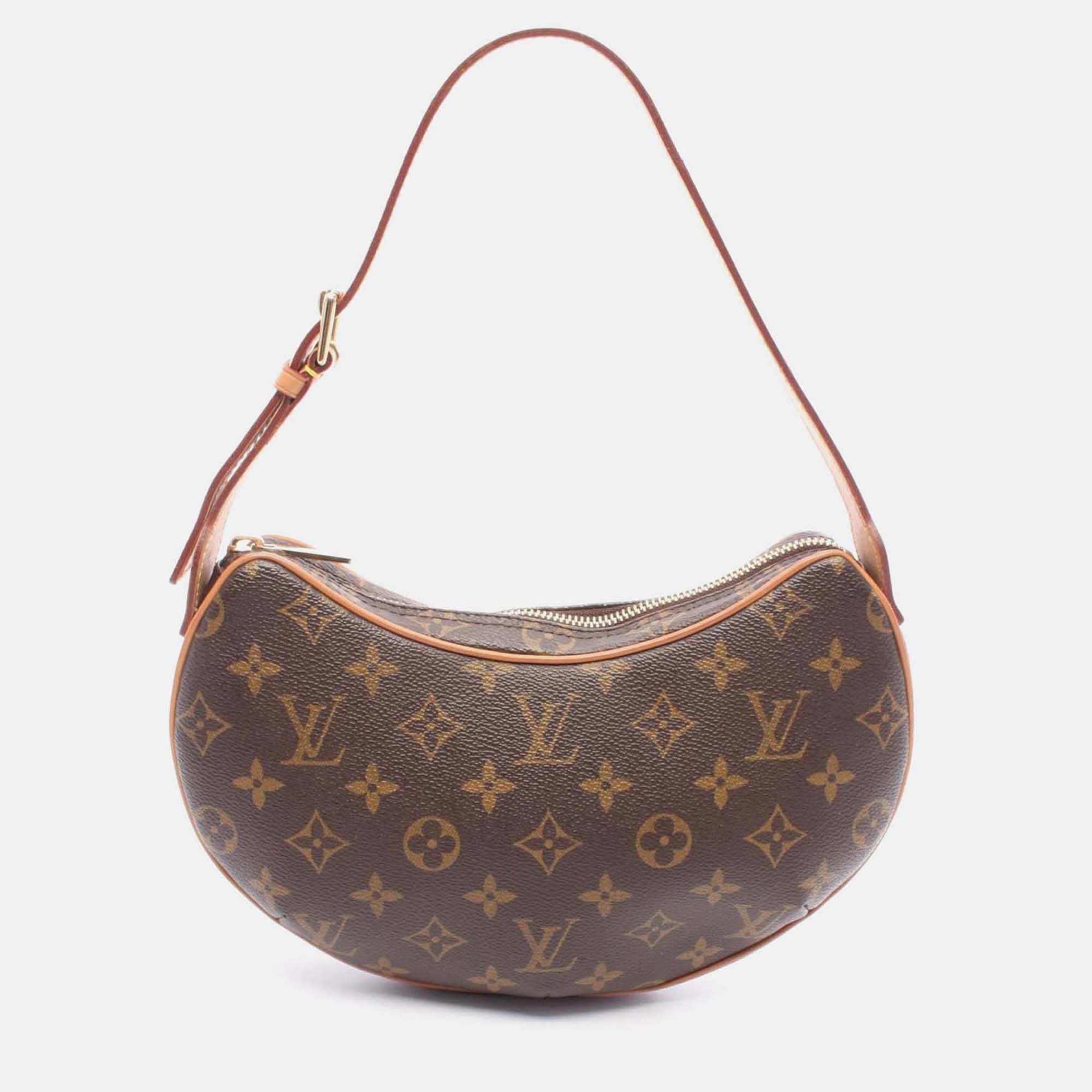 

Louis Vuitton Pochette Croissant Shoulder Bag M51510 Monogram Canvas Used Women, Brown
