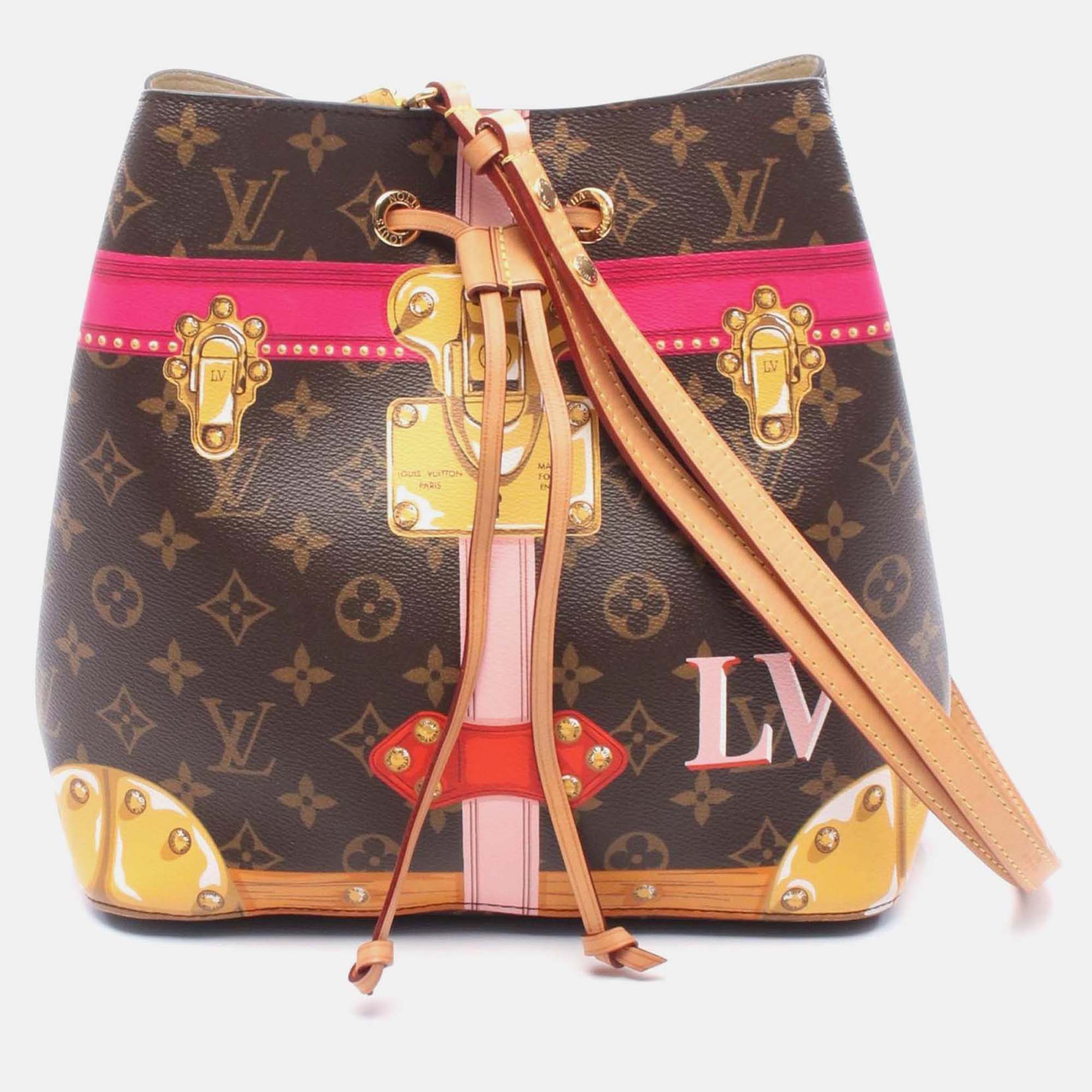 

Louis Vuitton Neonoe Summer Trunk Shoulder Bag M40649 Monogram Canvas Leather, Brown