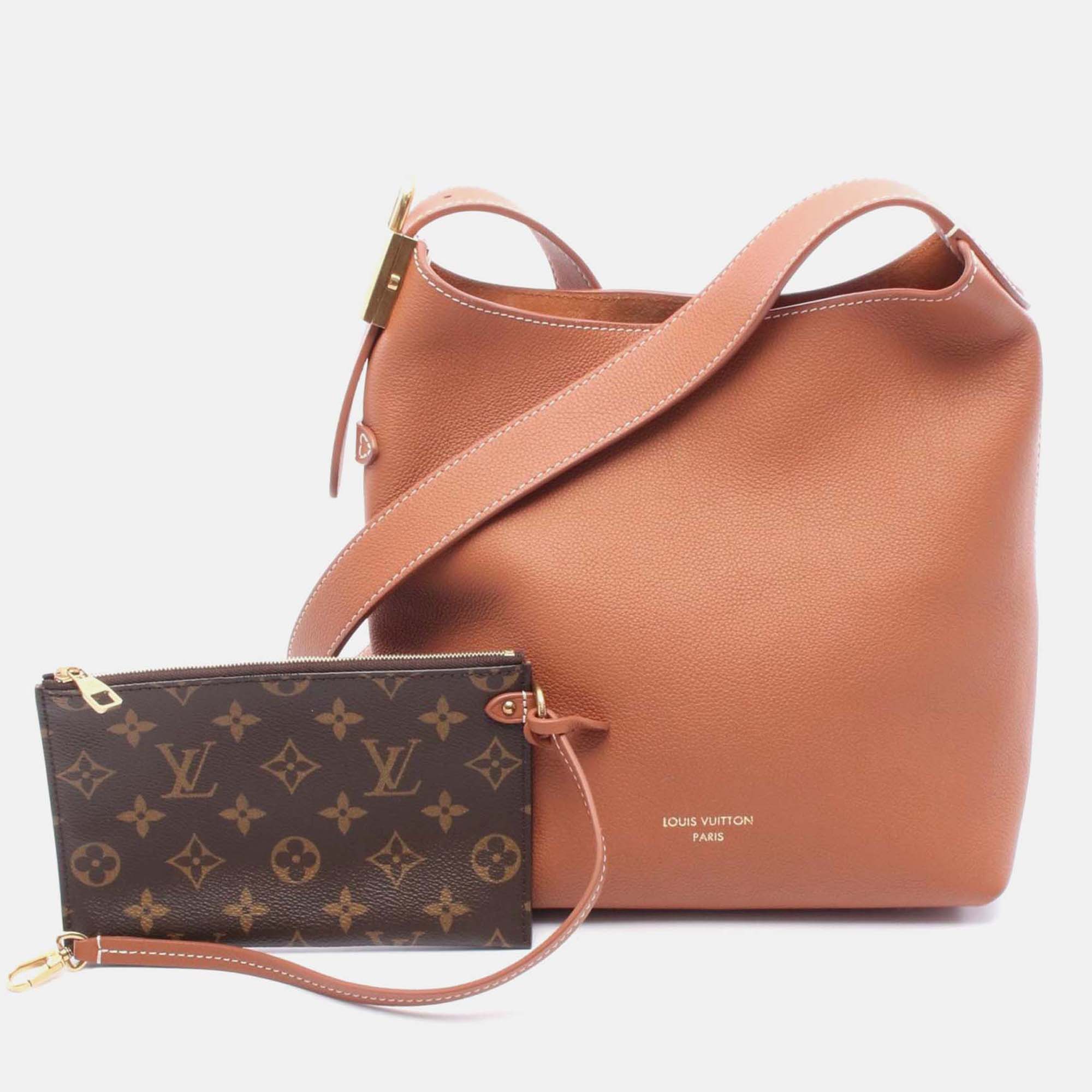 Pre-owned Louis Vuitton Low Key Hobo Pm Shoulder Bag M25354 Leather Brown Used Women Lv