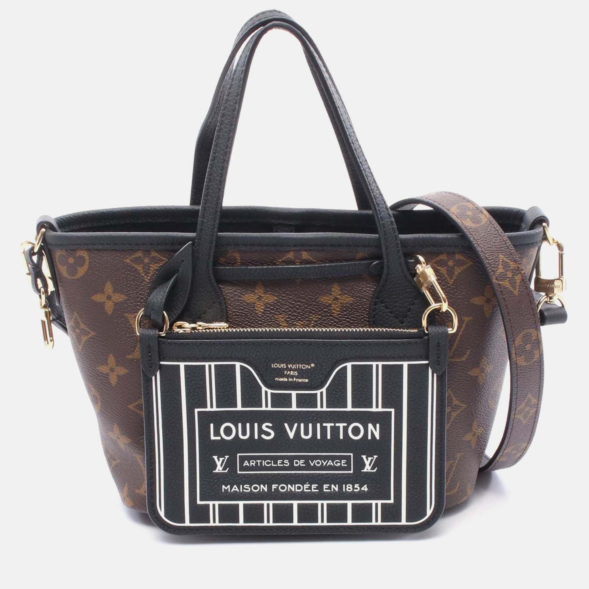 

Louis Vuitton Neverfull Inside Out Bb Shoulder Tote Bag M12099 Monogram Noir Lv, Black