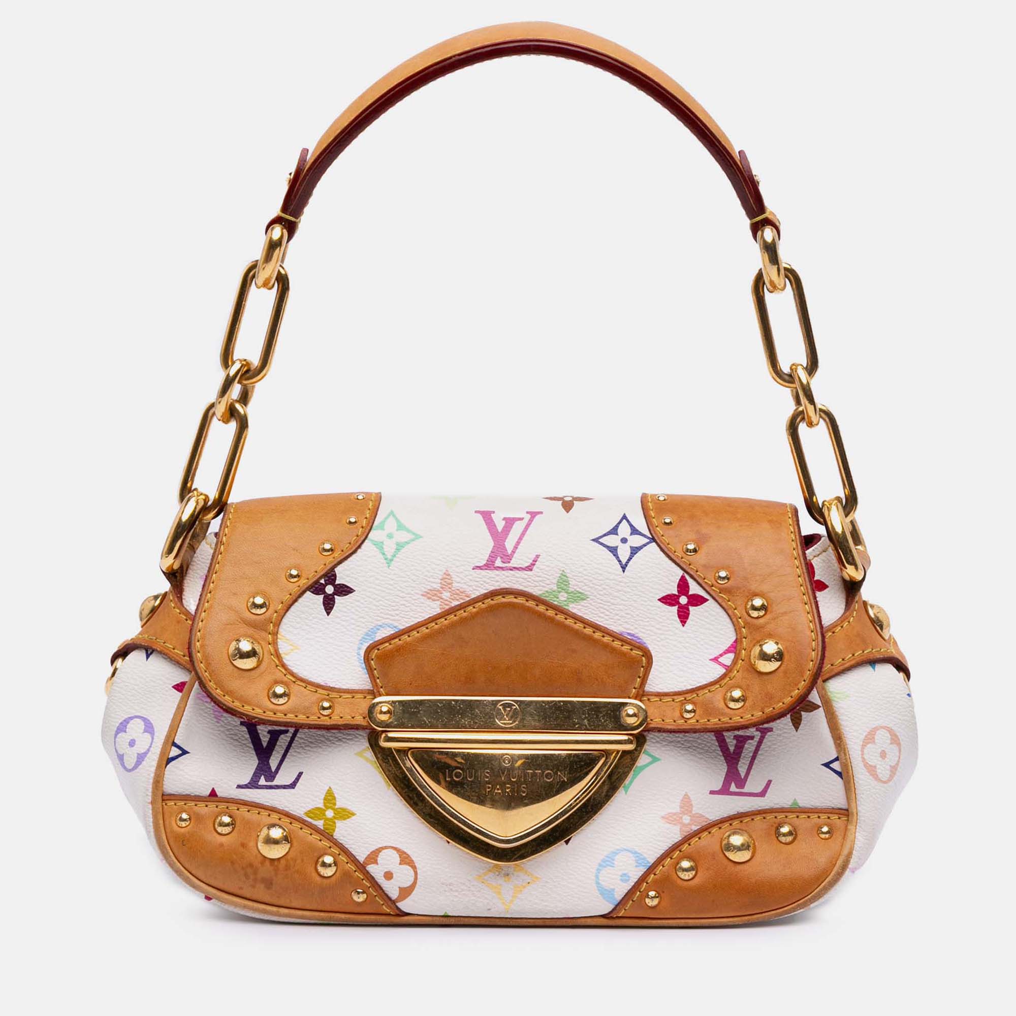 

Louis Vuitton White Monogram Multicolore Marilyn