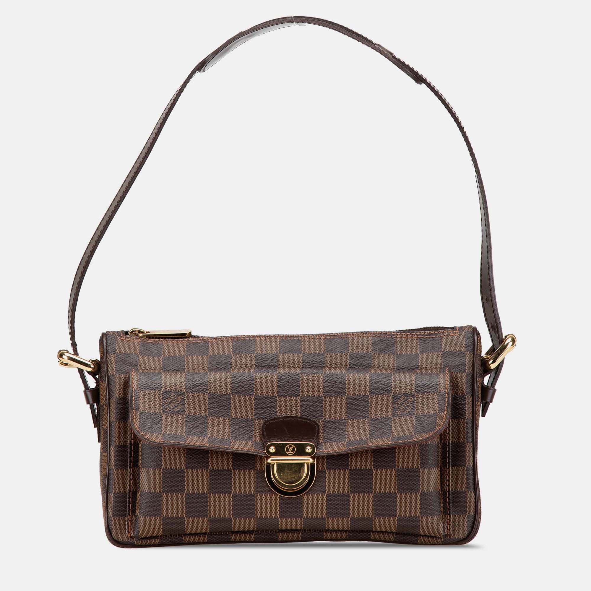 

Louis Vuitton Brown Damier Ebene Ravello GM