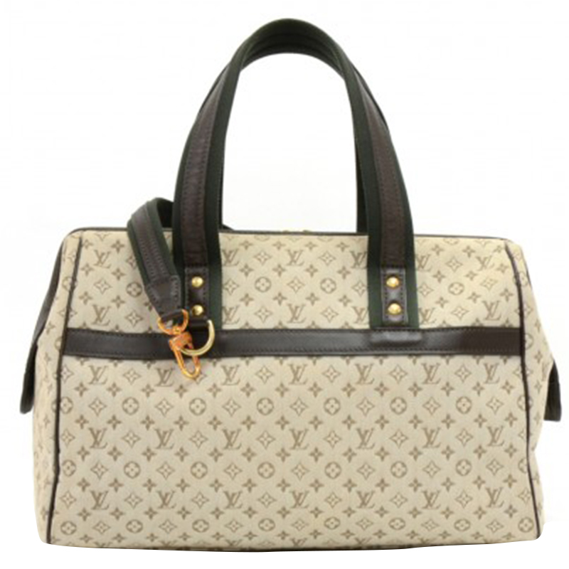 

Louis Vuitton Khaki Monogram Mini Lin Josephine GM Bag, Beige