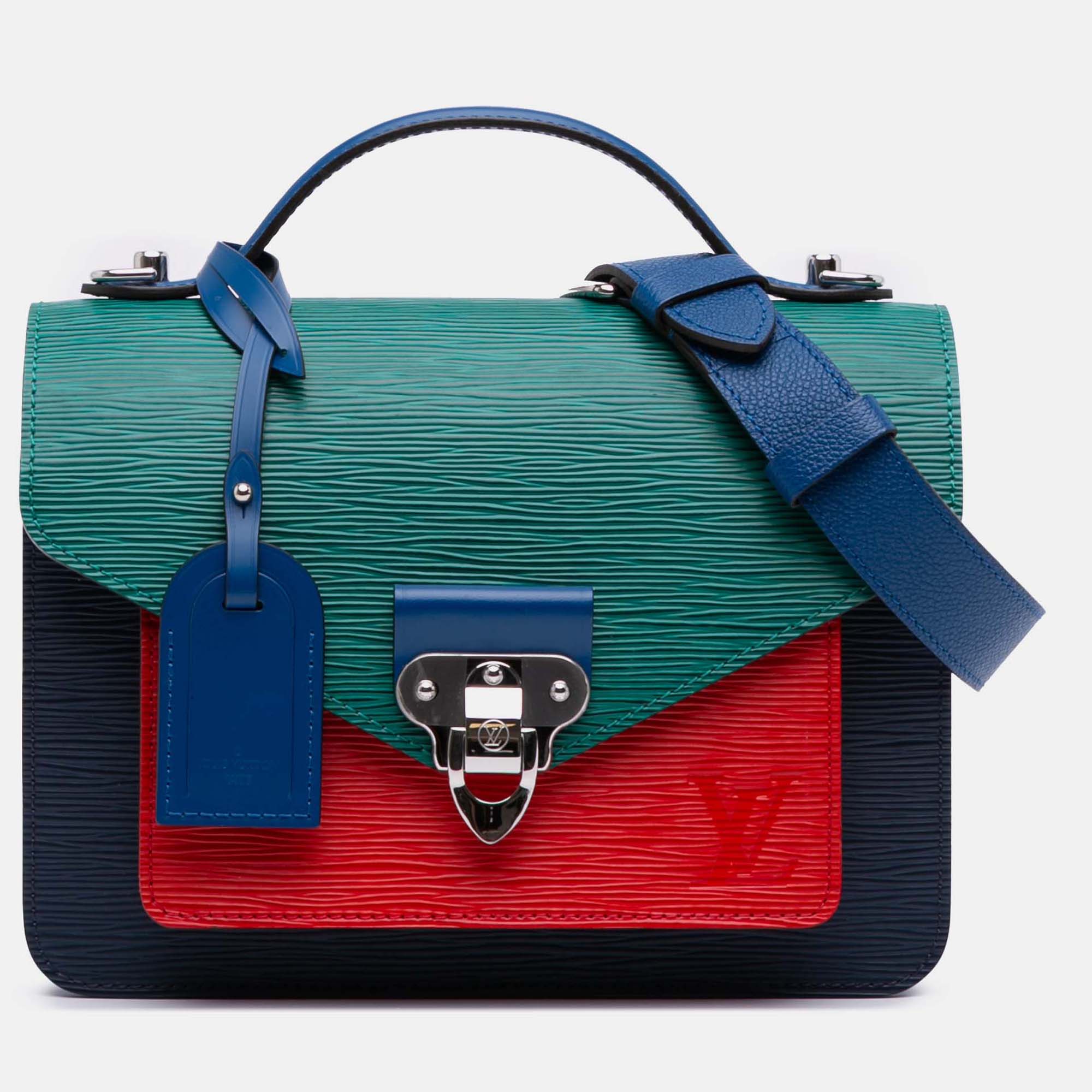 

Louis Vuitton Navy Blue Tricolor Epi Neo Monceau