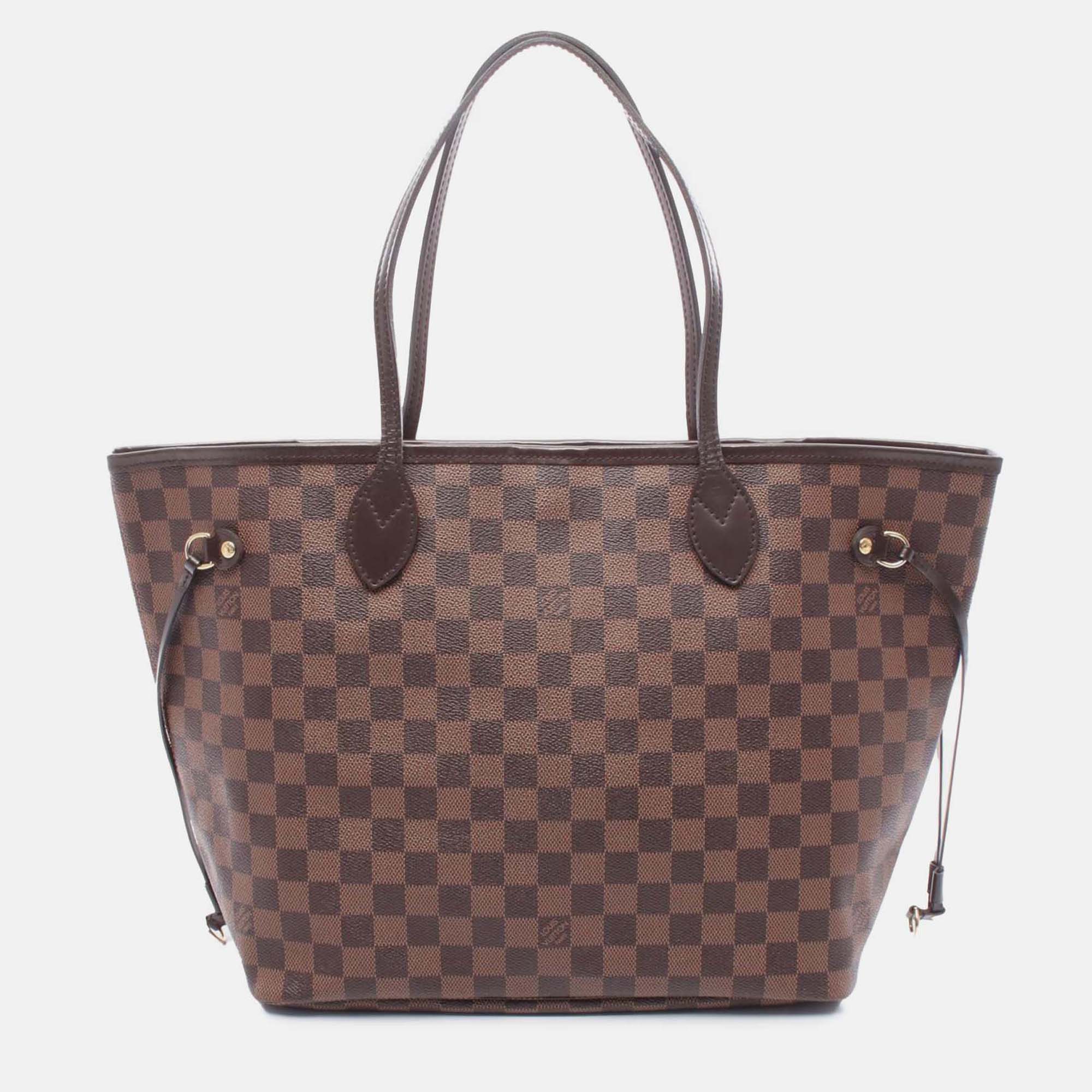 

Louis Vuitton Brown Damier Ebene Neverfull MM