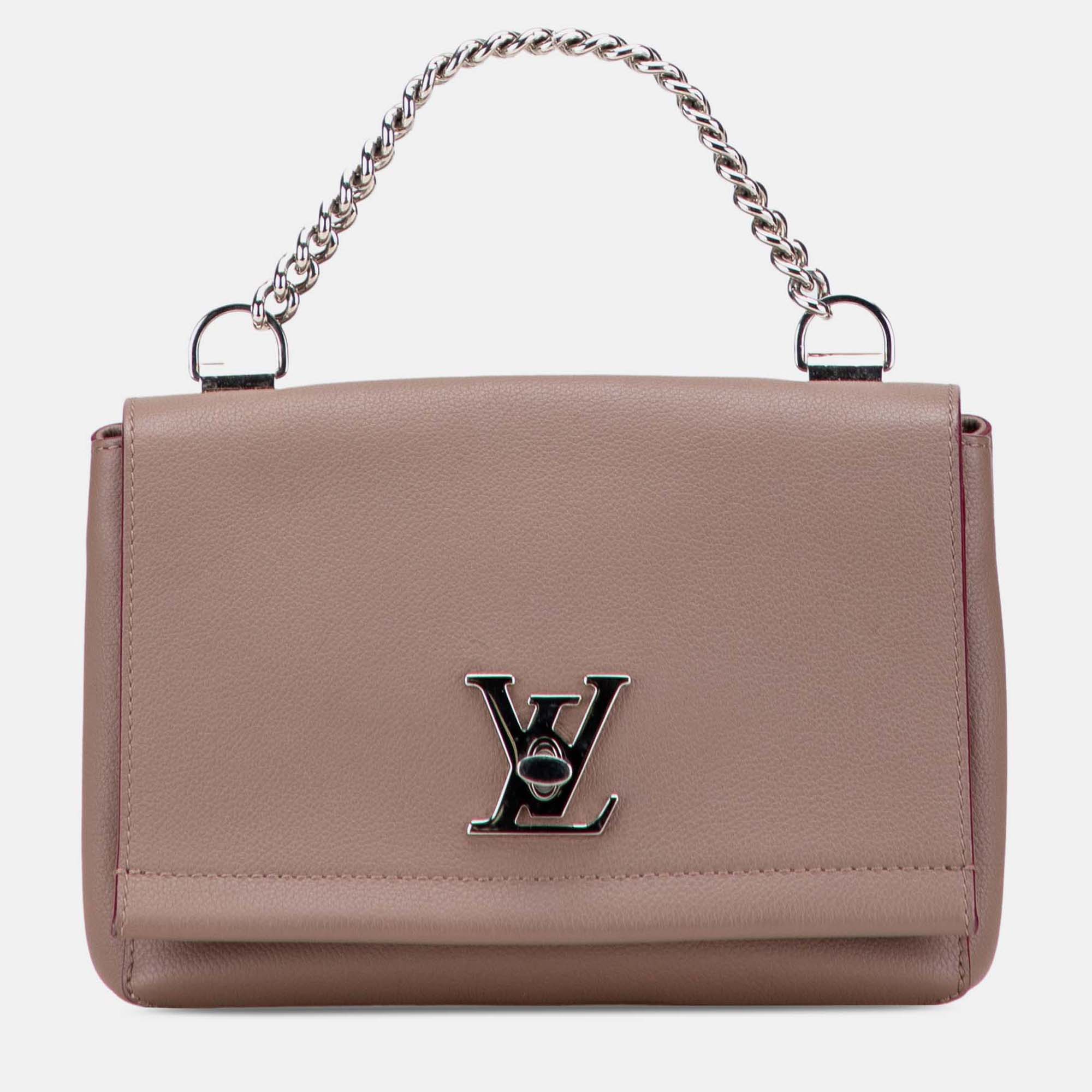 

Louis Vuitton Brown Leather Lockme II BB