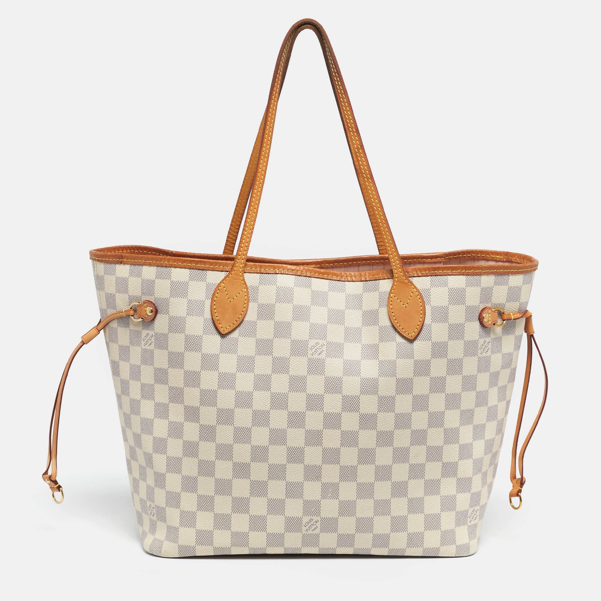 

Louis Vuitton Damier Azur Canvas Neverfull MM Bag, Grey