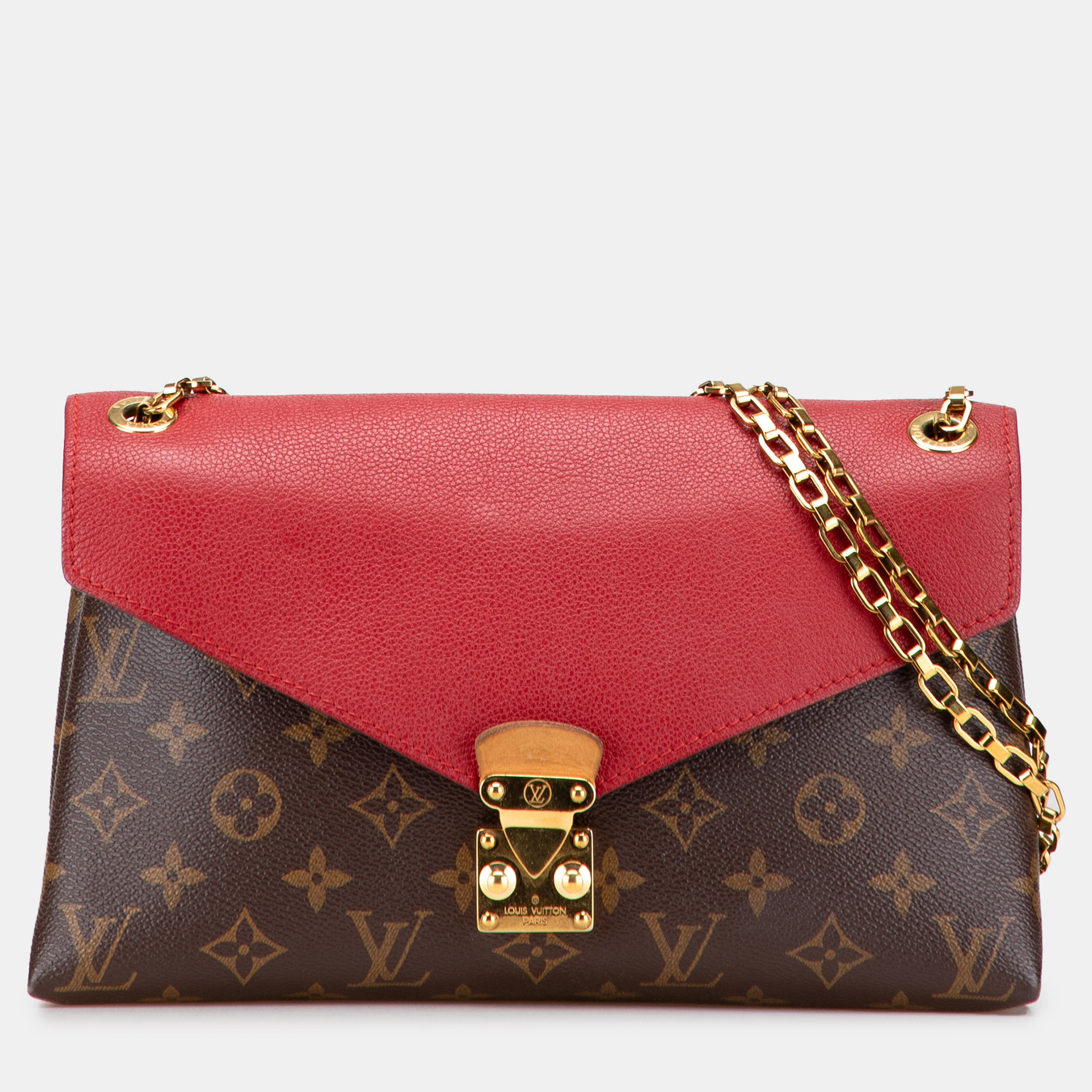 

Louis Vuitton Brown/Red Monogram Pallas Chain