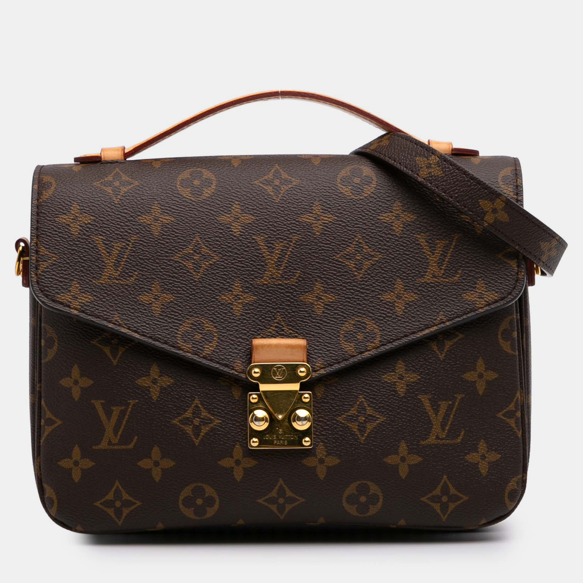 

Louis Vuitton Brown Monogram Pochette Metis