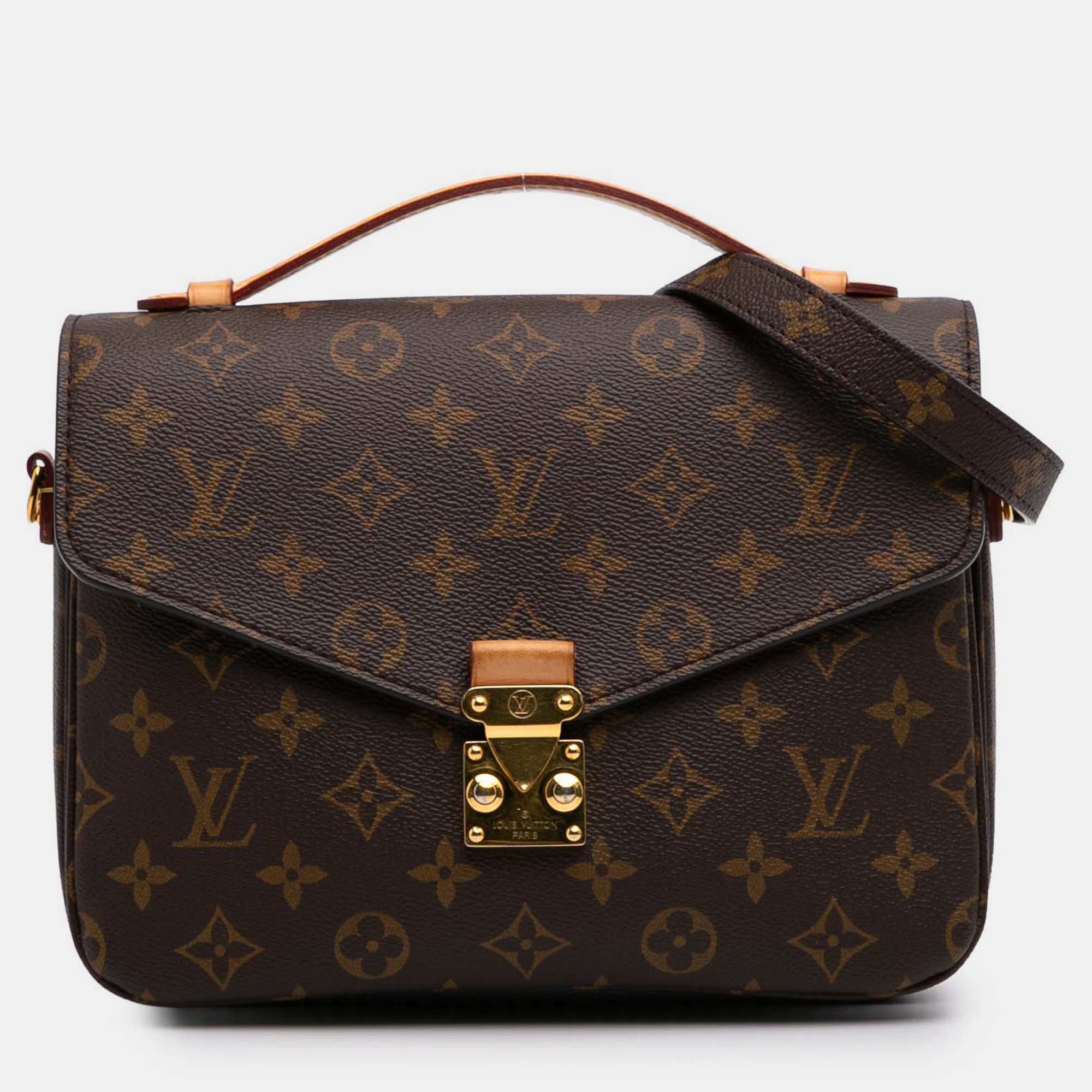 

Louis Vuitton Brown Monogram Pochette Metis