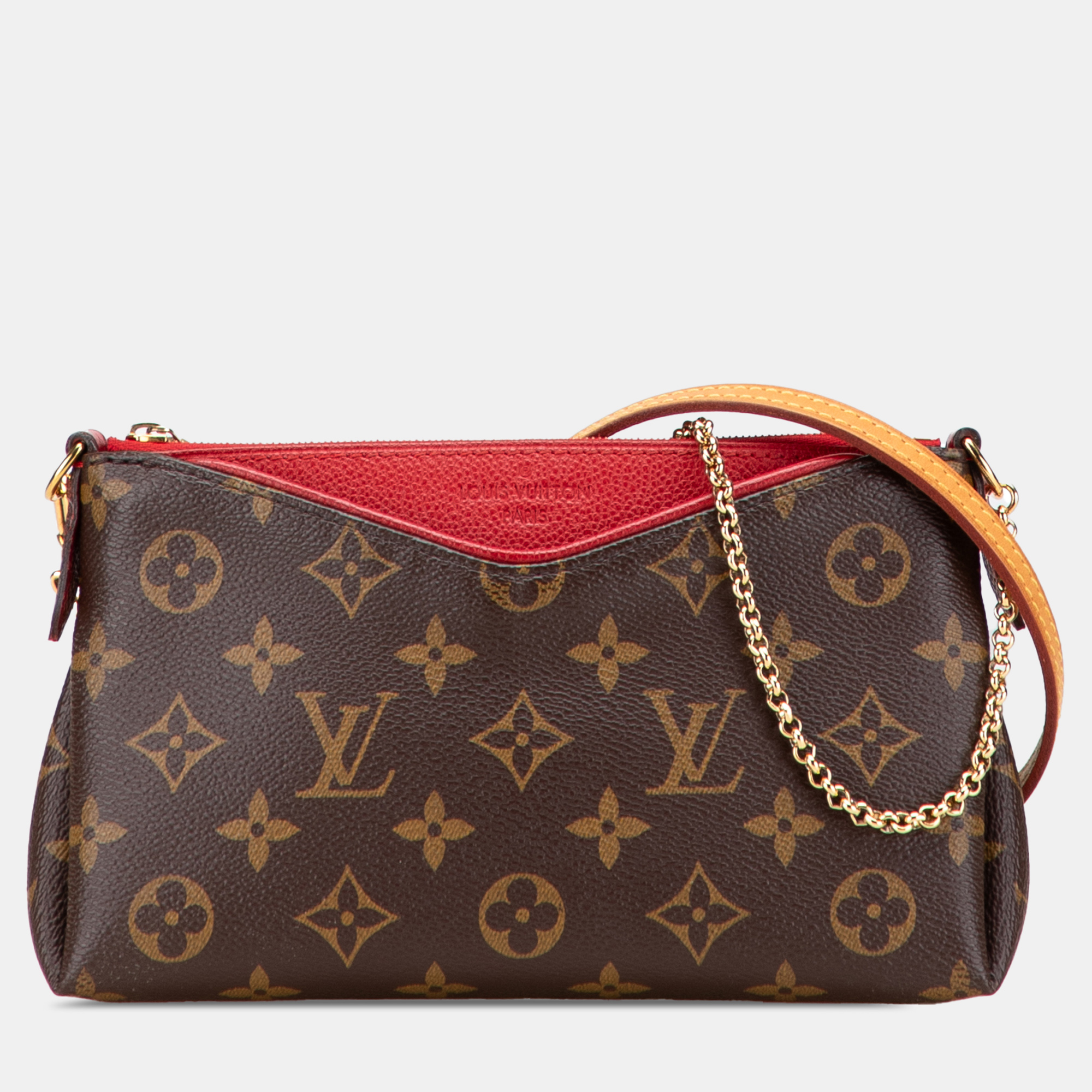 

Louis Vuitton Brown Monogram Pallas Clutch