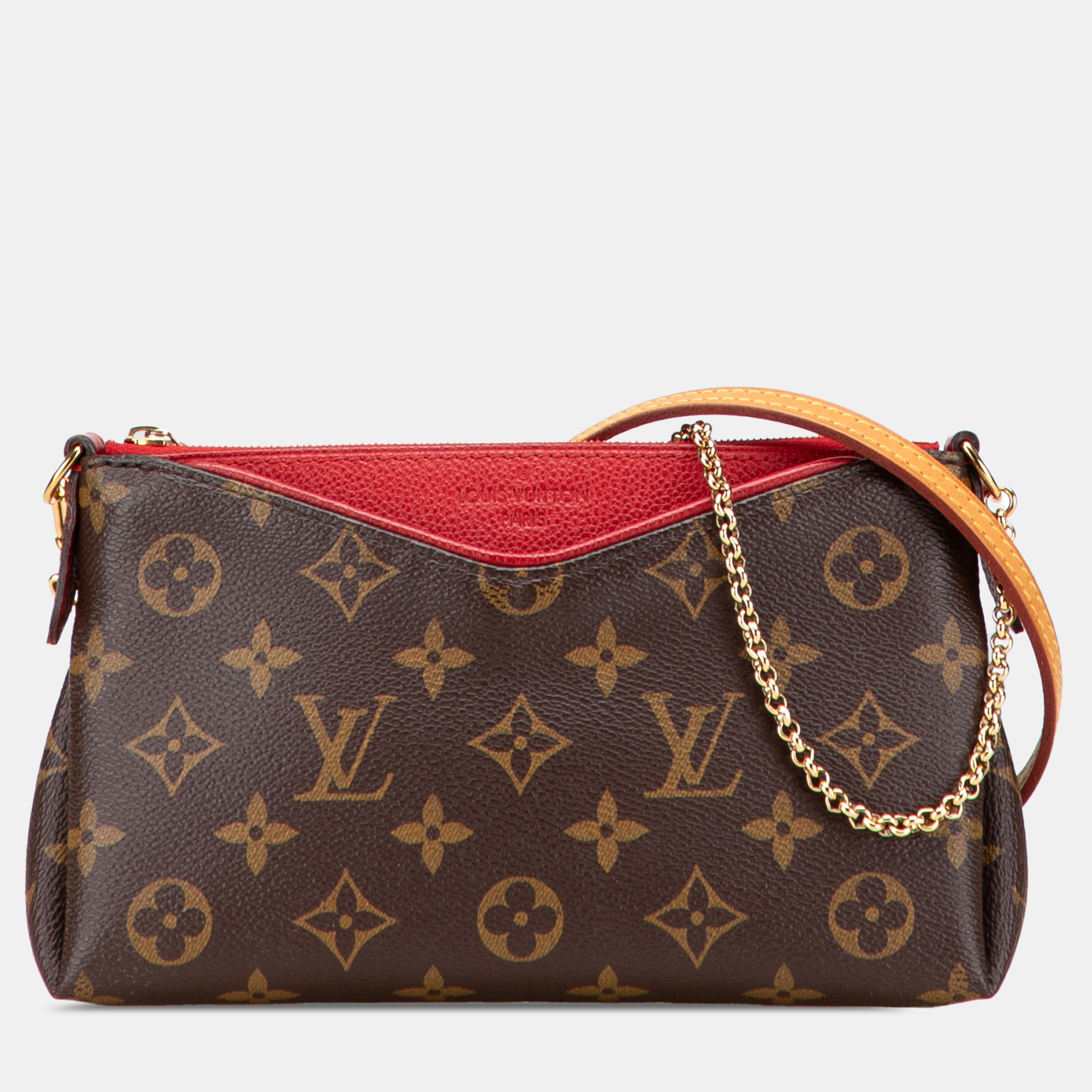 

Louis Vuitton Brown Monogram Pallas Clutch