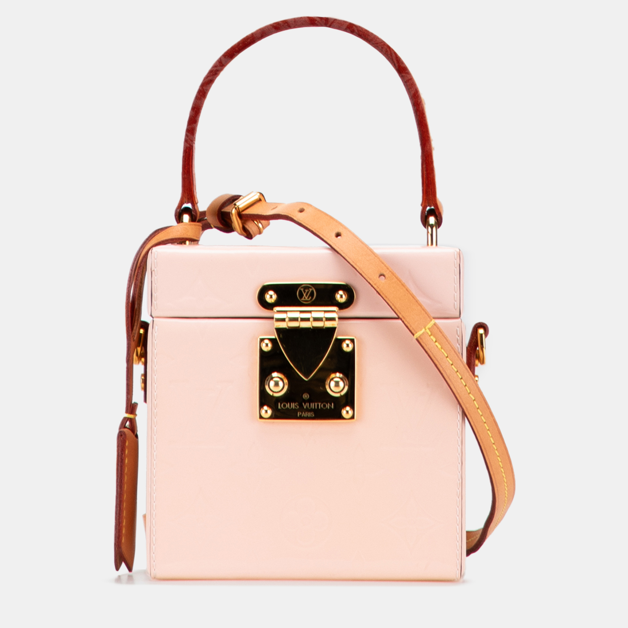 

Louis Vuitton Pink Monogram Vernis Bleecker Box Vanity Bag
