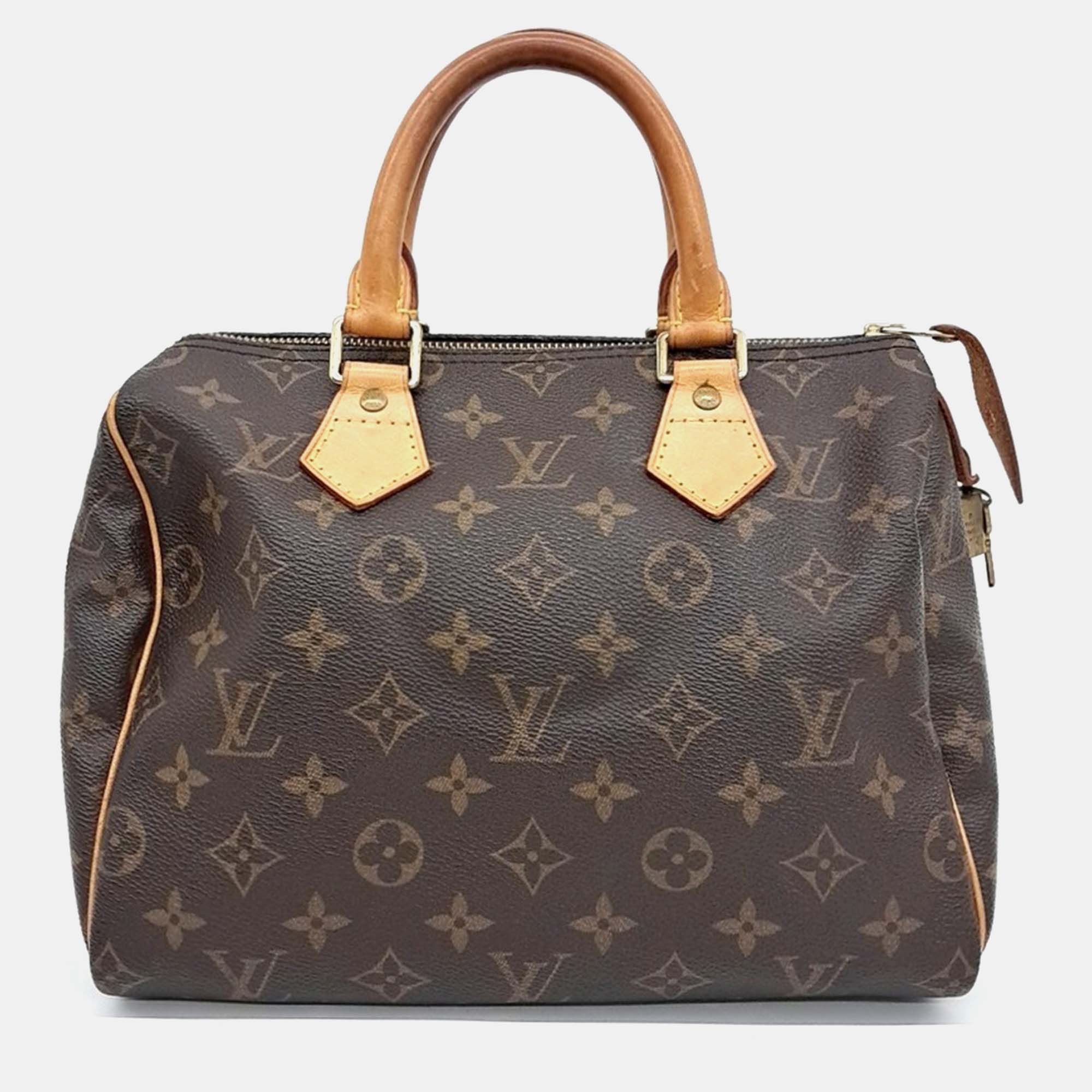 

Louis Vuitton Brown PVC Monogram Speedy 25