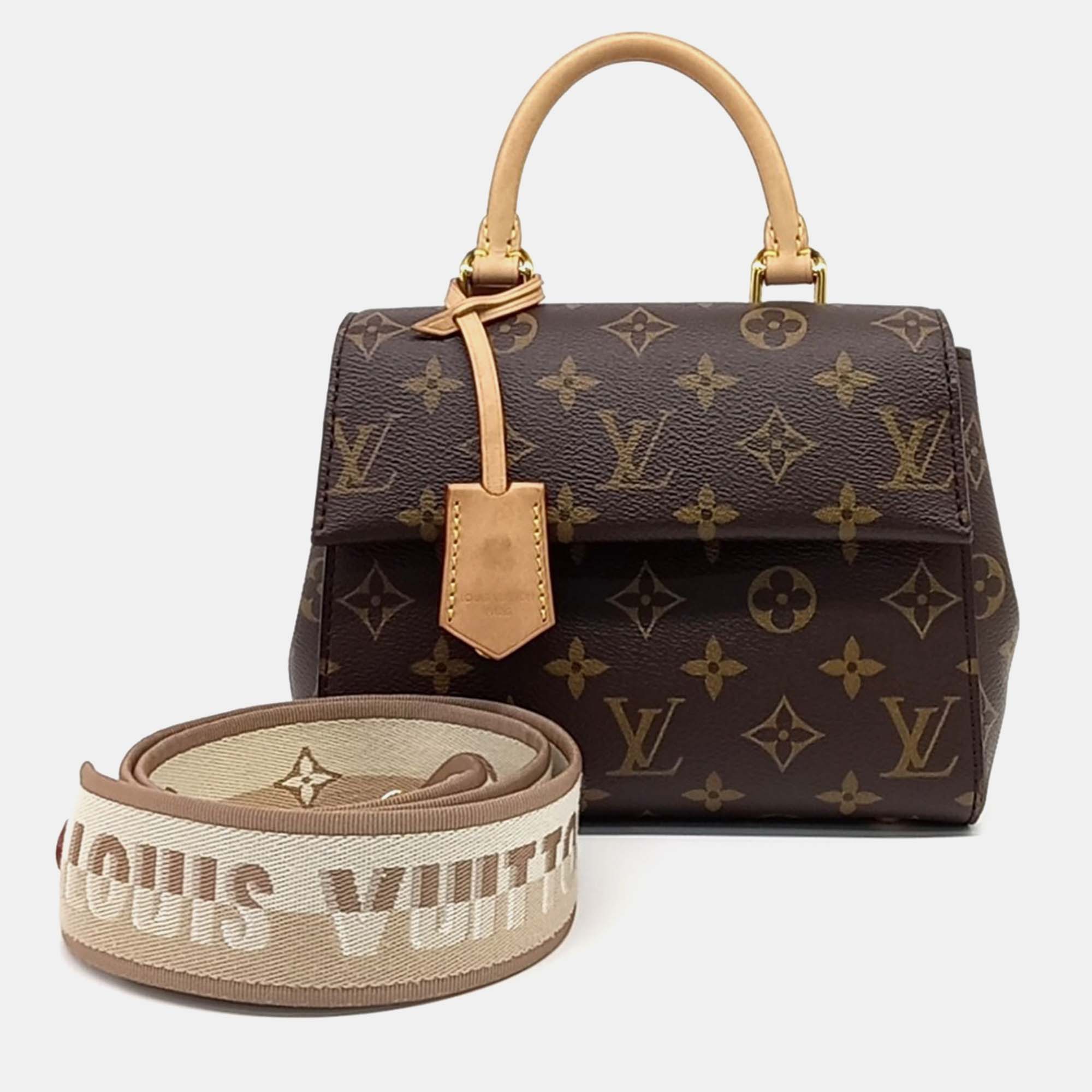 

Louis Vuitton Brown Canvas Monogram Cluny Mini