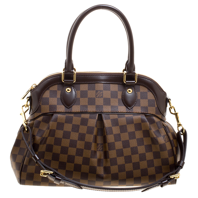 Pre Owned Louis Vuitton Damier Ebene Canvas Trevi PM Bag
