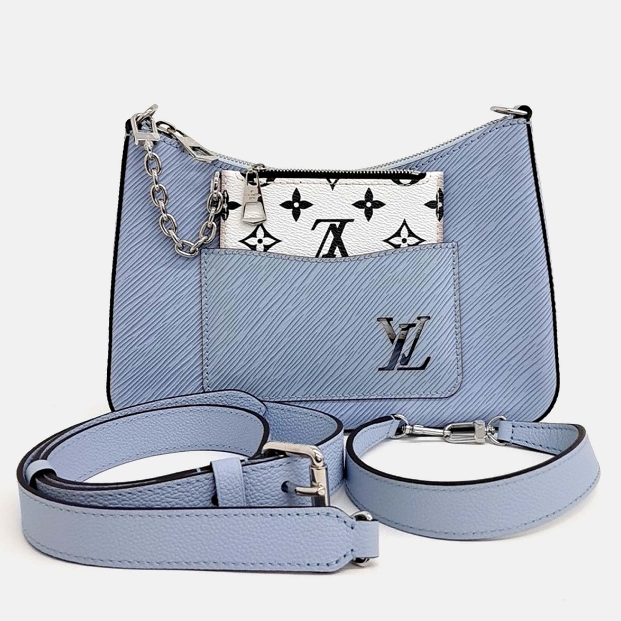 

Louis Vuitton Blue Leather Epi Marel Bag