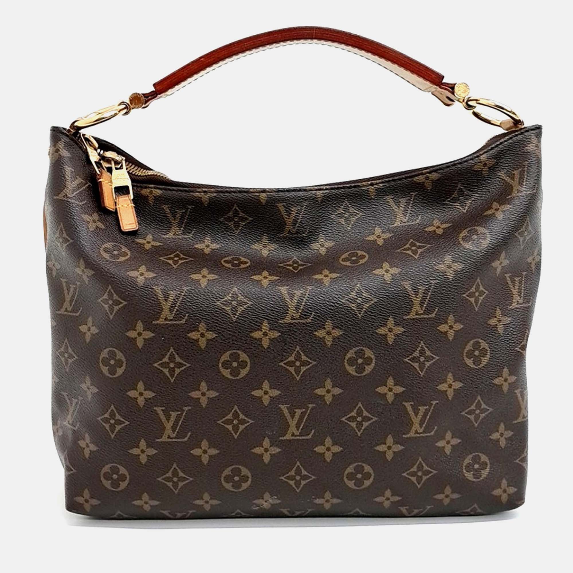 

Louis Vuitton Brown Coated Canvas Soulie PM