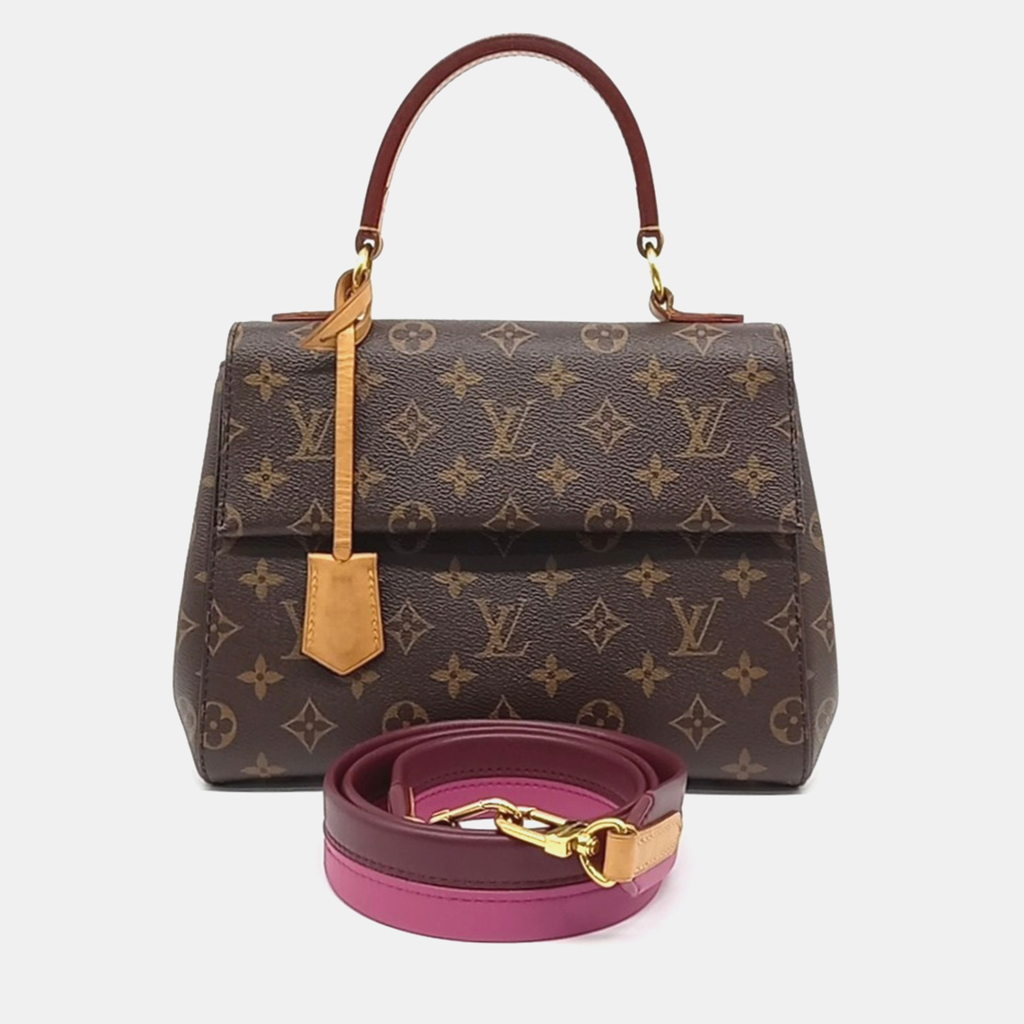

Louis Vuitton Brown Coated Canvas and Leather Monogram Cluny BB