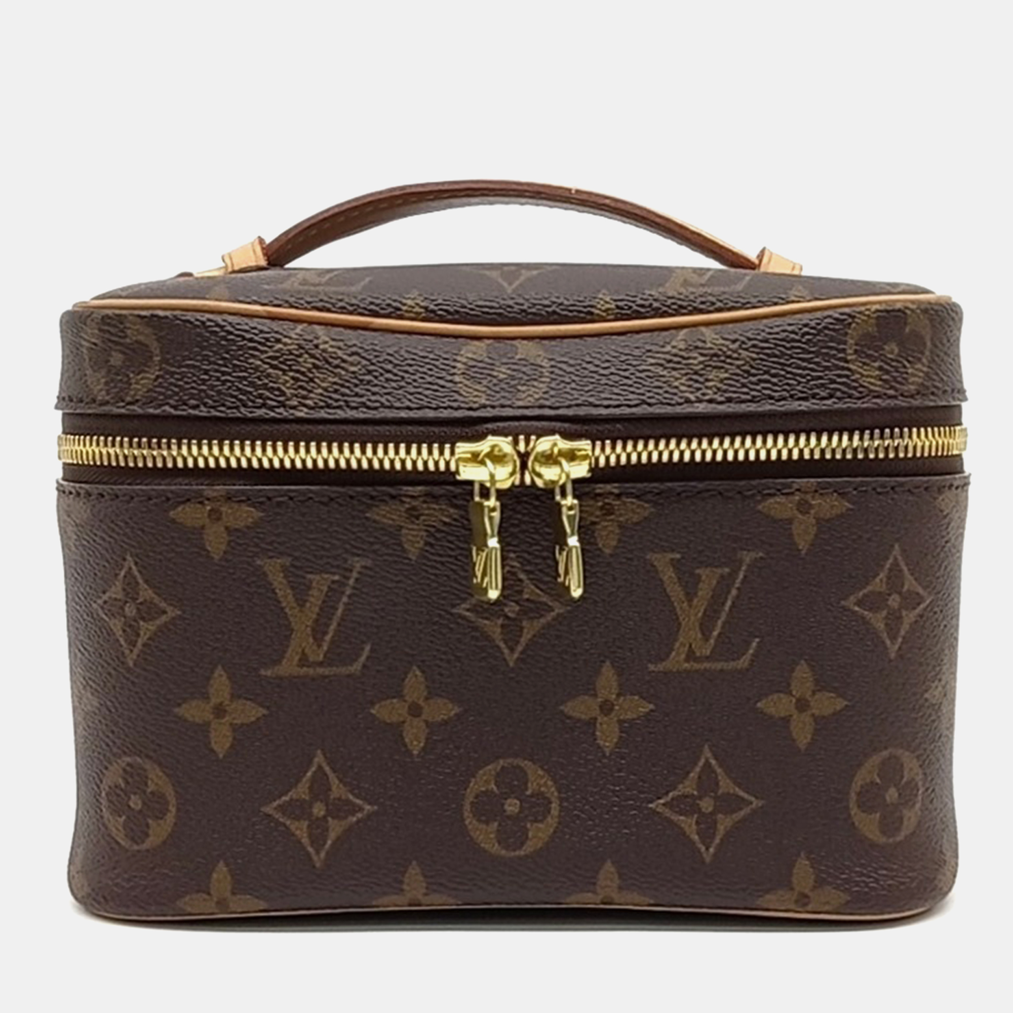 

Louis Vuitton Brown Coated Canvas and Leather Monogram Nice Mini