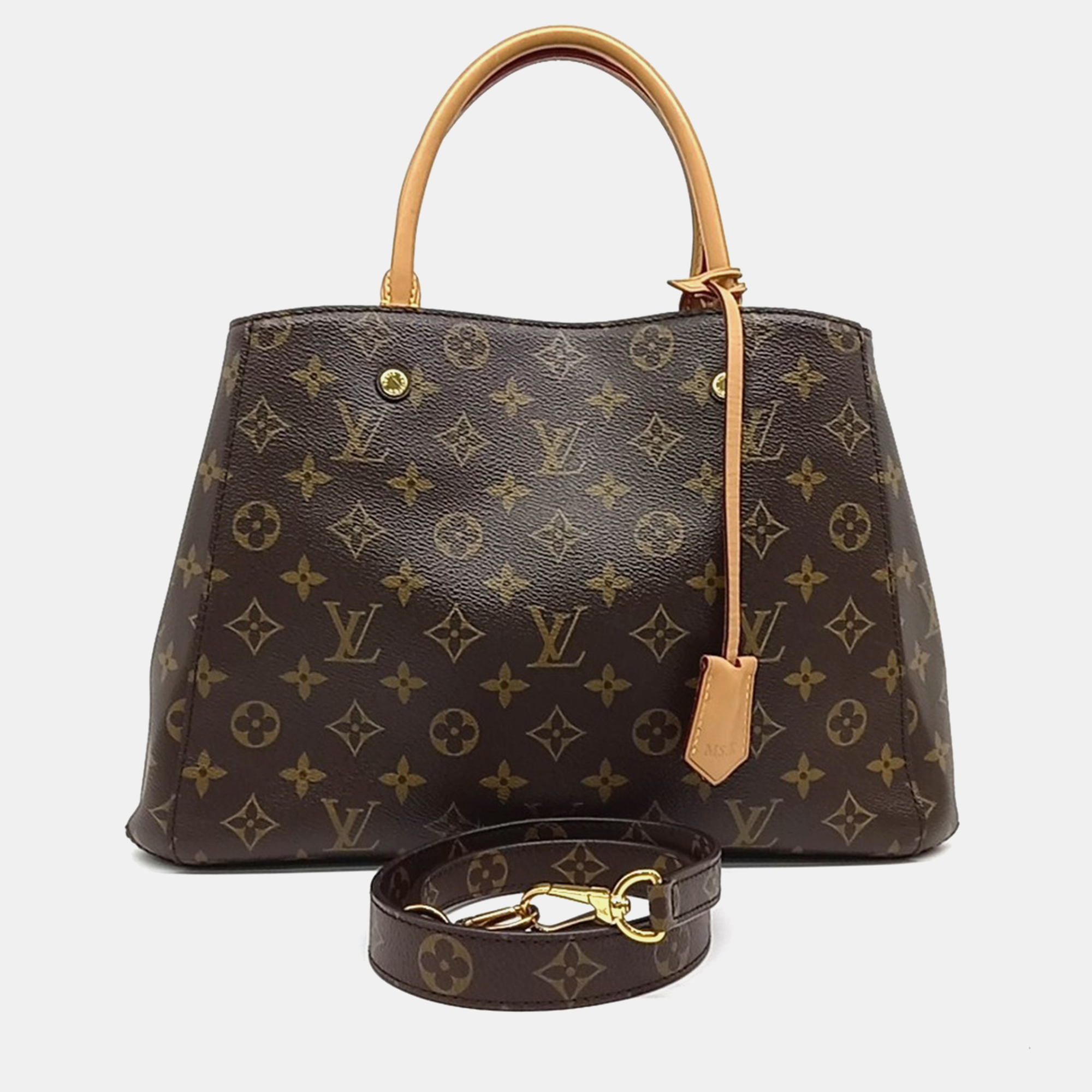 

Louis Vuitton Brown Coated Canvas and Leather Monogram Montaigne MM