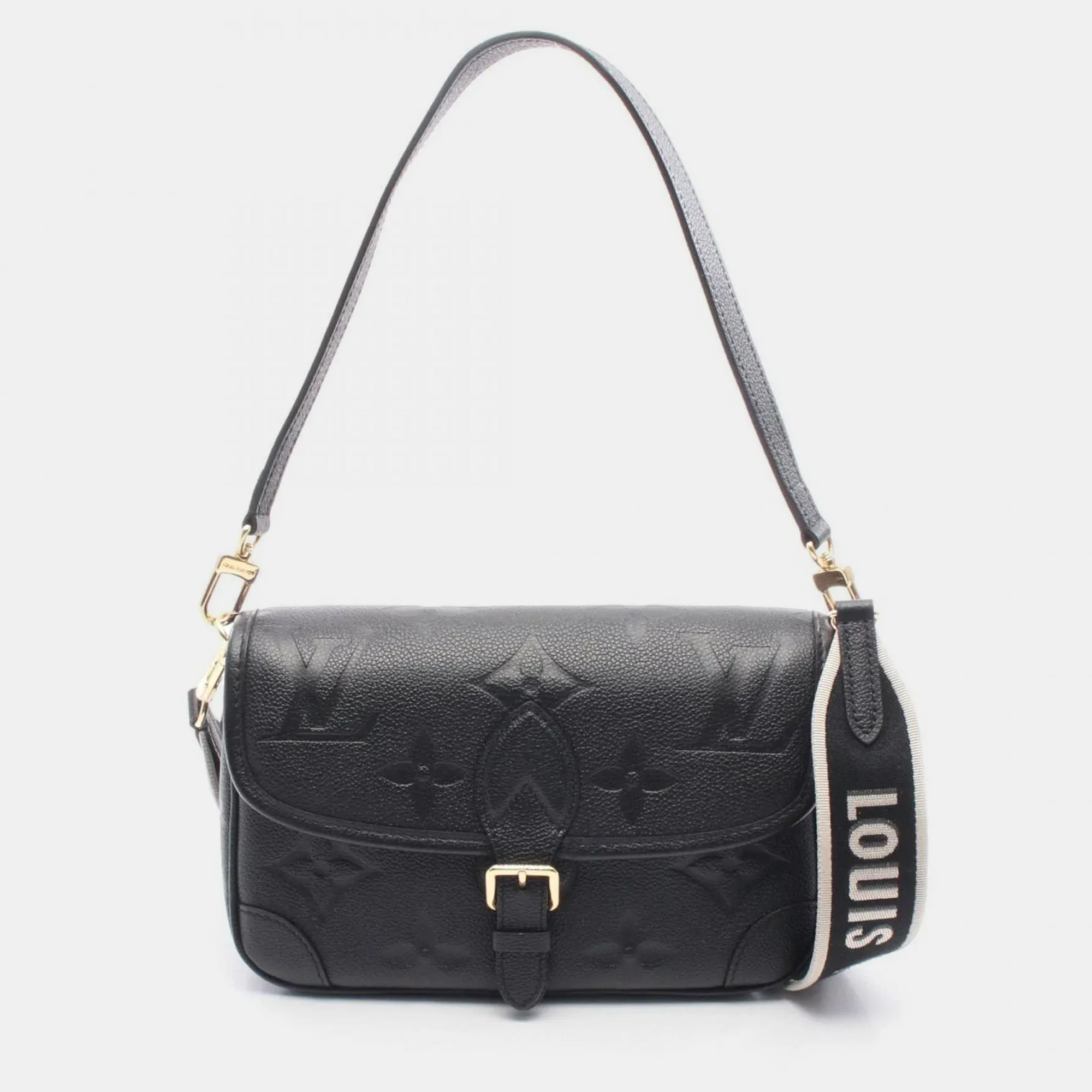 

Louis Vuitton Diane Black Monogram Empreinte Leather Shoulder Bag
