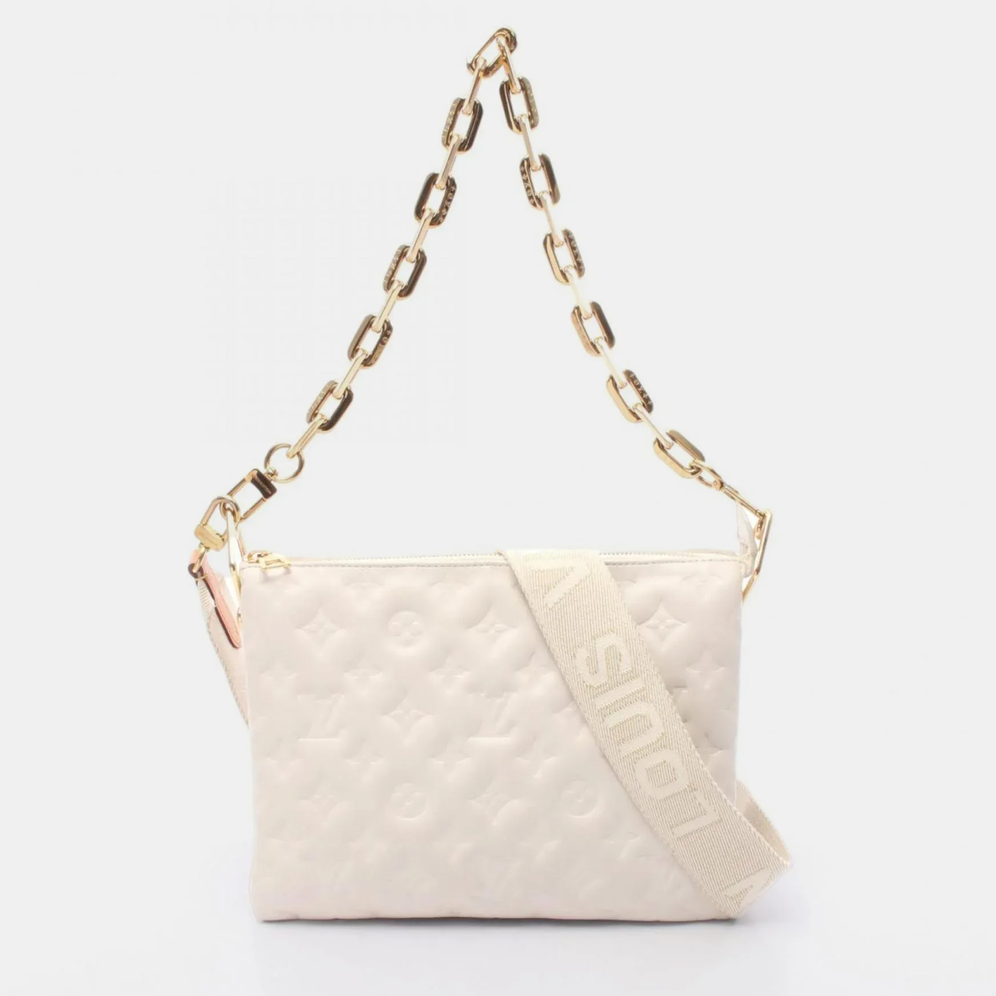 

Louis Vuitton Coussin PM White Monogram Leather Shoulder Bag