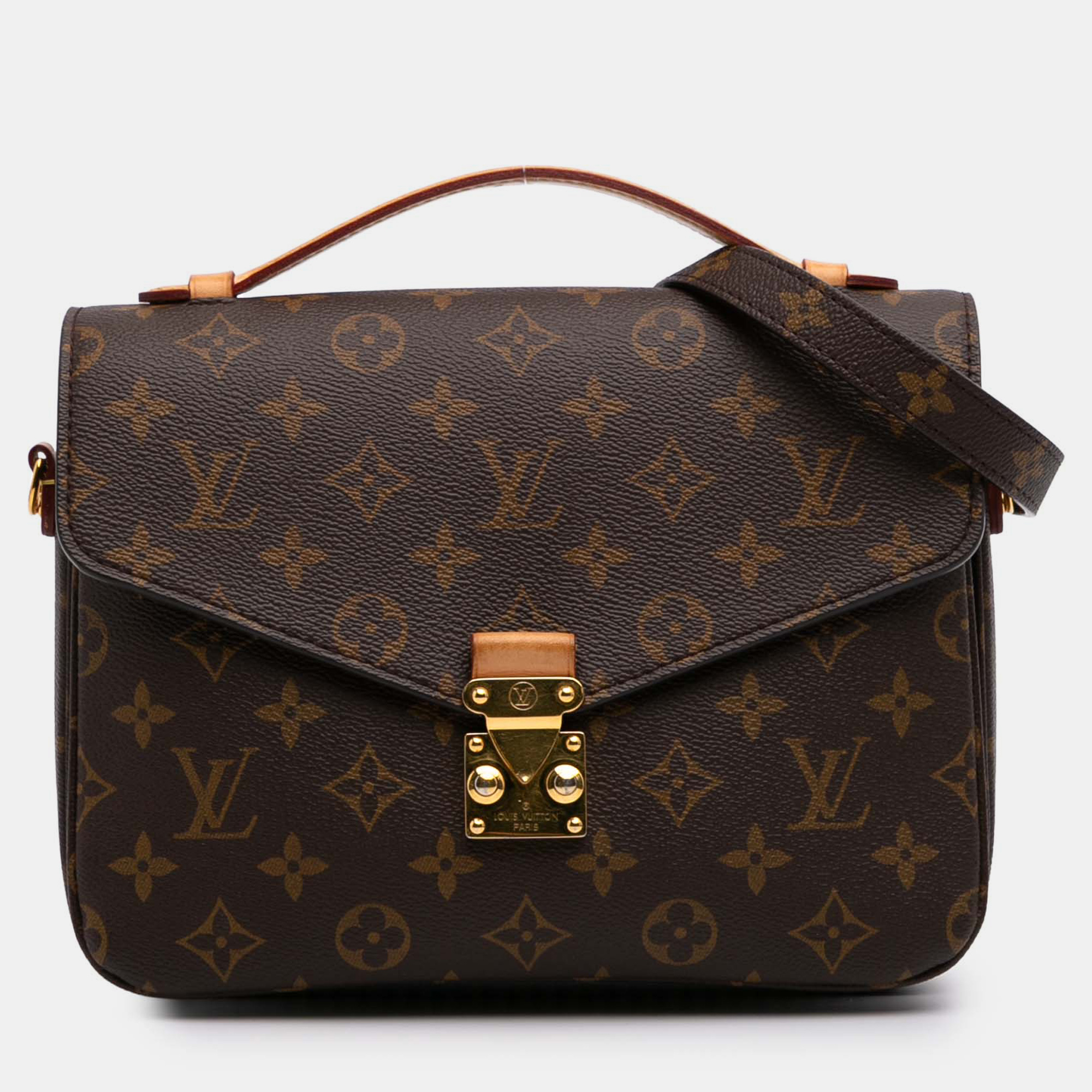 

Louis Vuitton Brown Monogram Pochette Metis