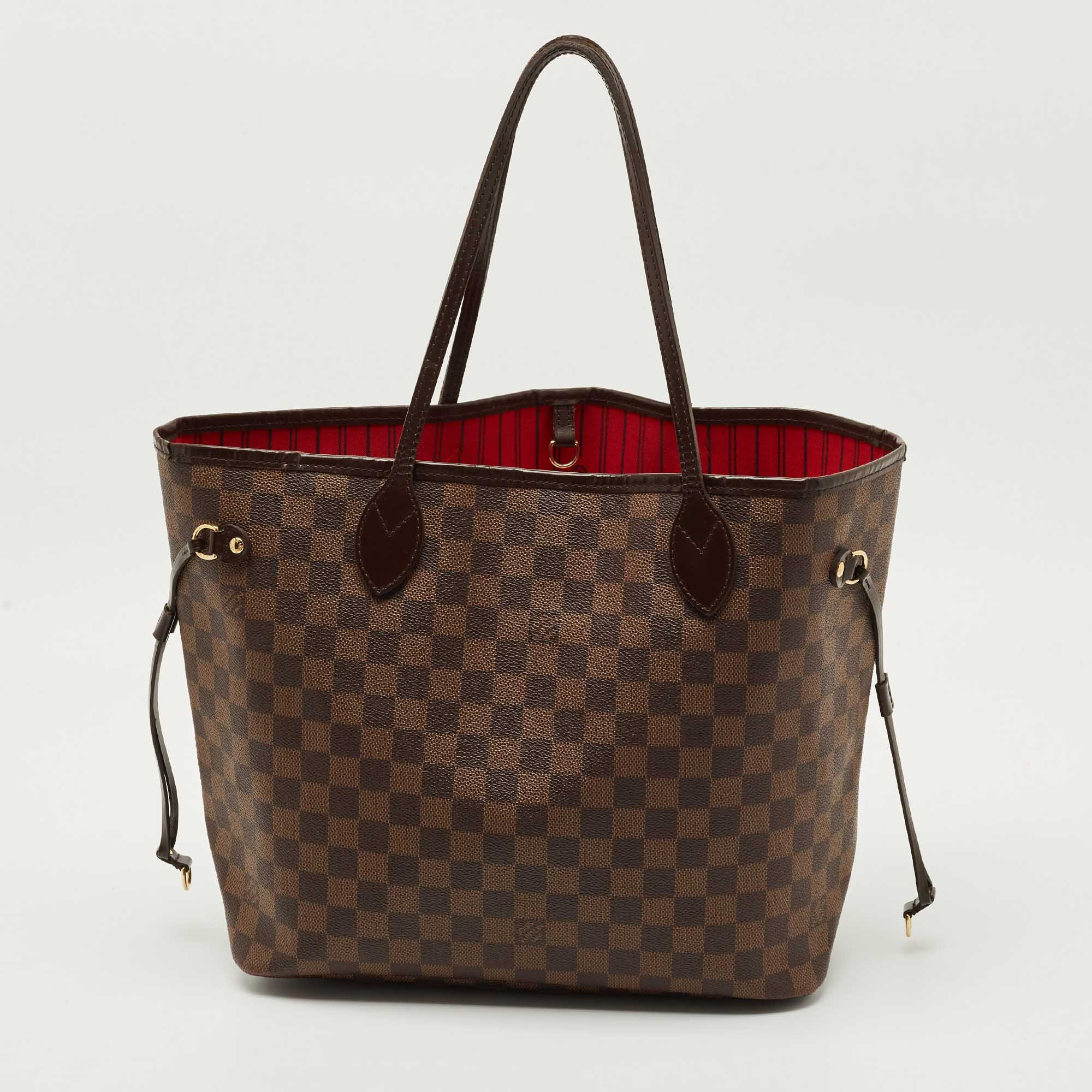 

Louis Vuitton Damier Ebene Canvas Neverfull MM Bag, Brown