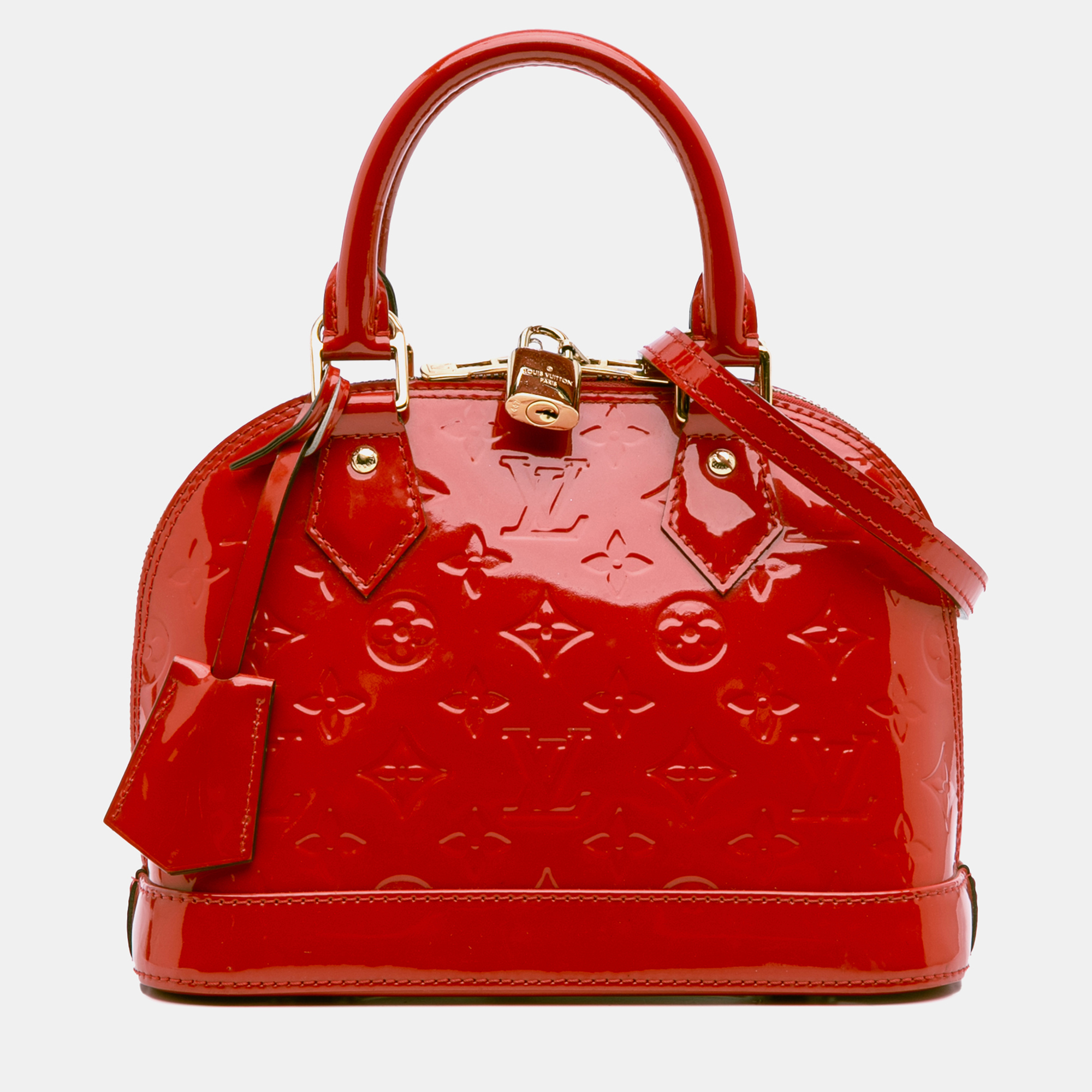 

Louis Vuitton Red Monogram Vernis Alma BB