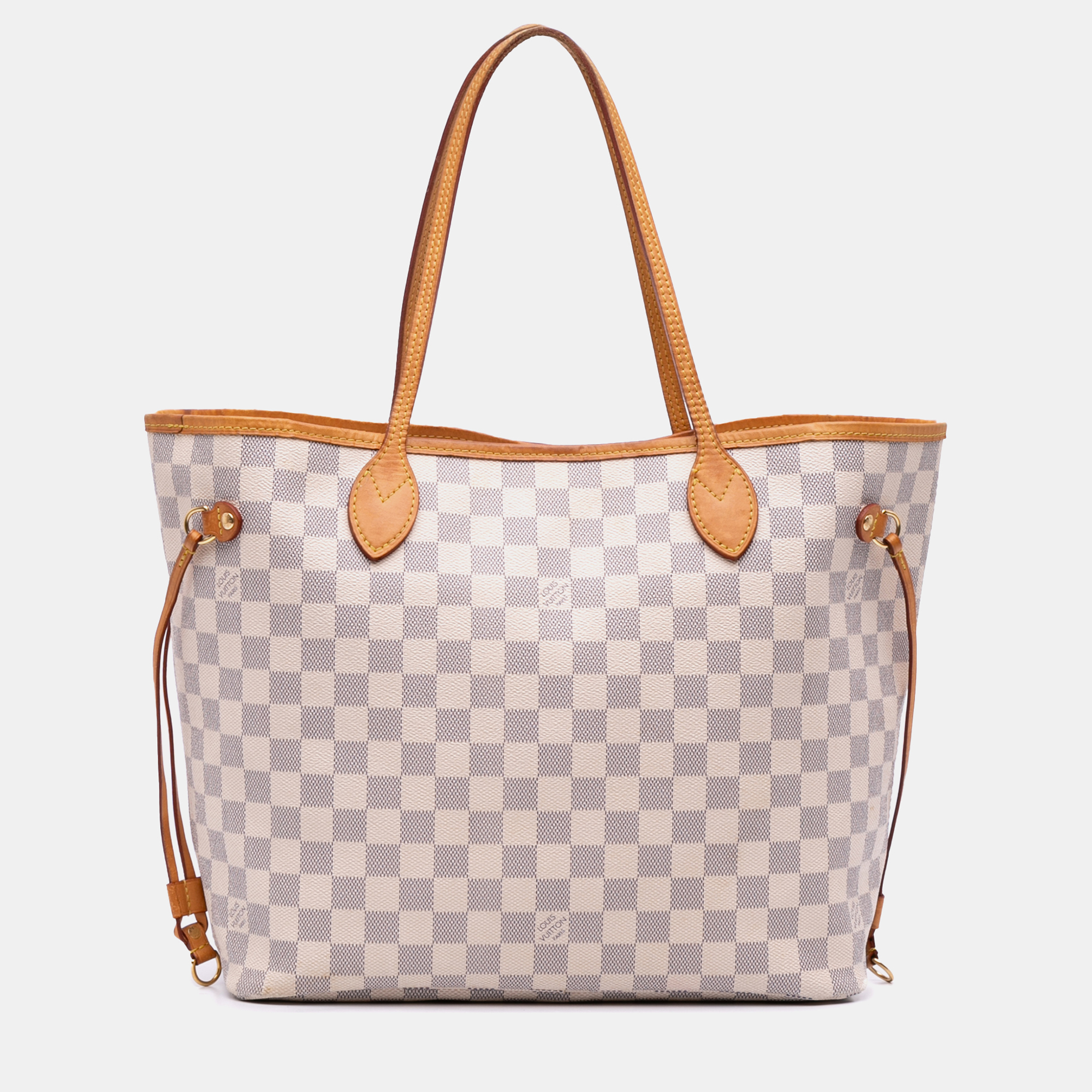 

Louis Vuitton White Damier Azur Neverfull MM