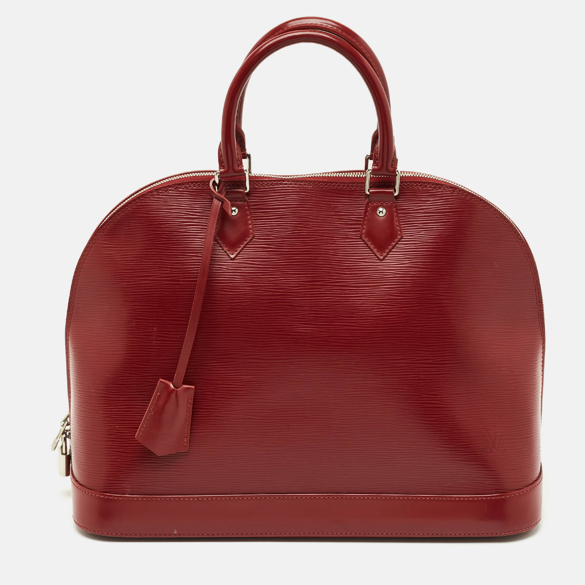 

Louis Vuitton Rubis Epi Leather Alma GM Bag, Red