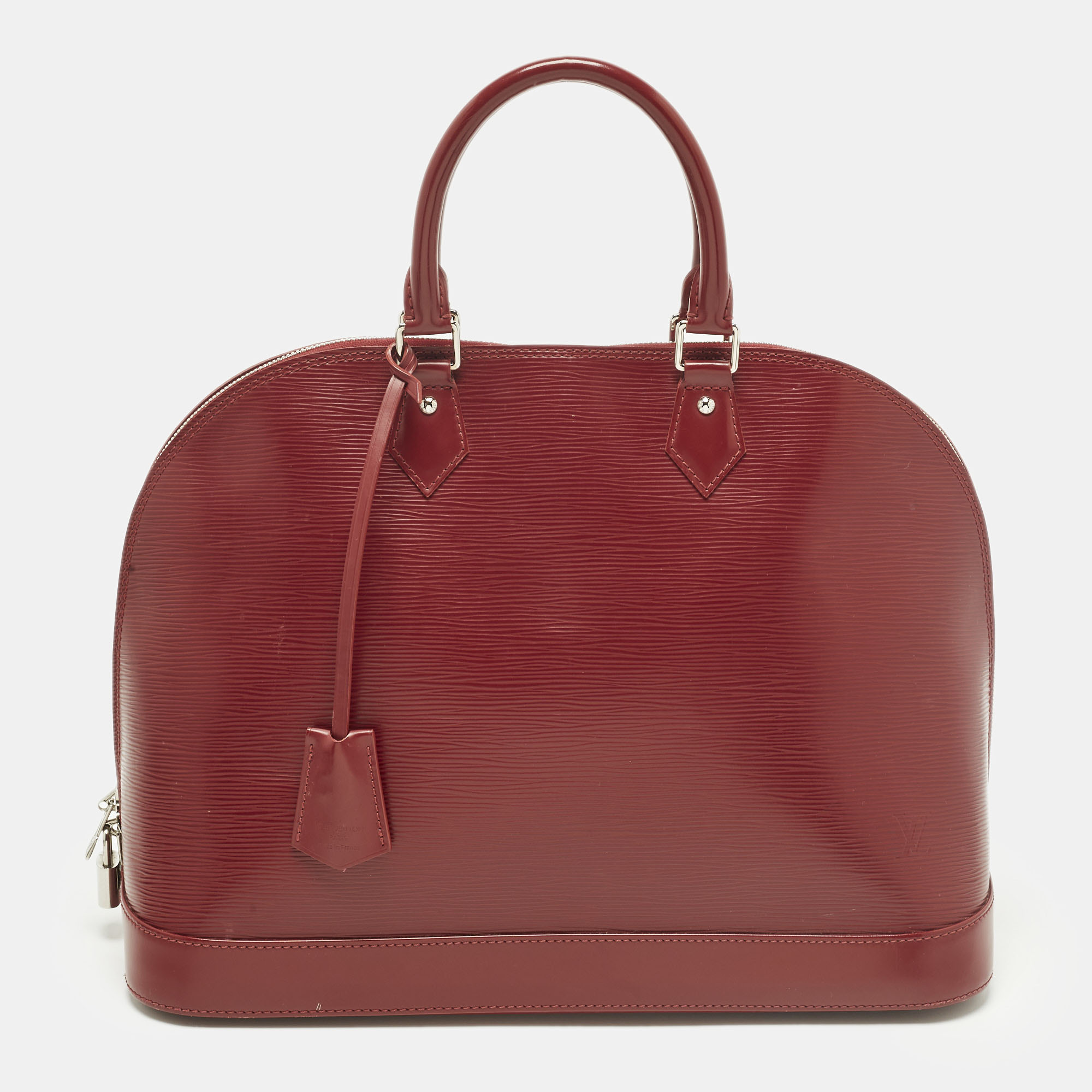 

Louis Vuitton Rubis Epi Leather Alma GM Bag, Red