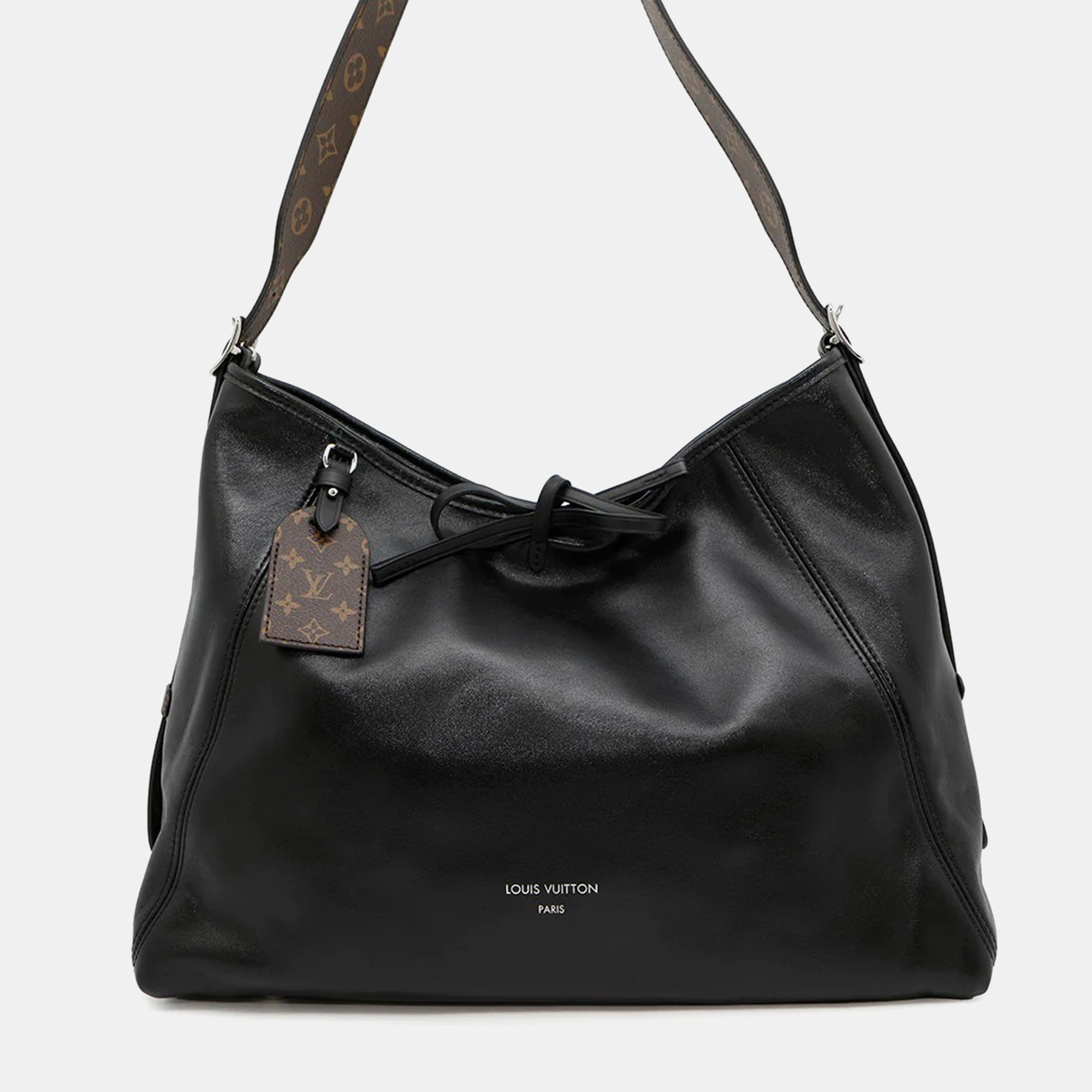 

Louis Vuitton Carryall Vibe MM Noir Lamb Leather Handbag, Black