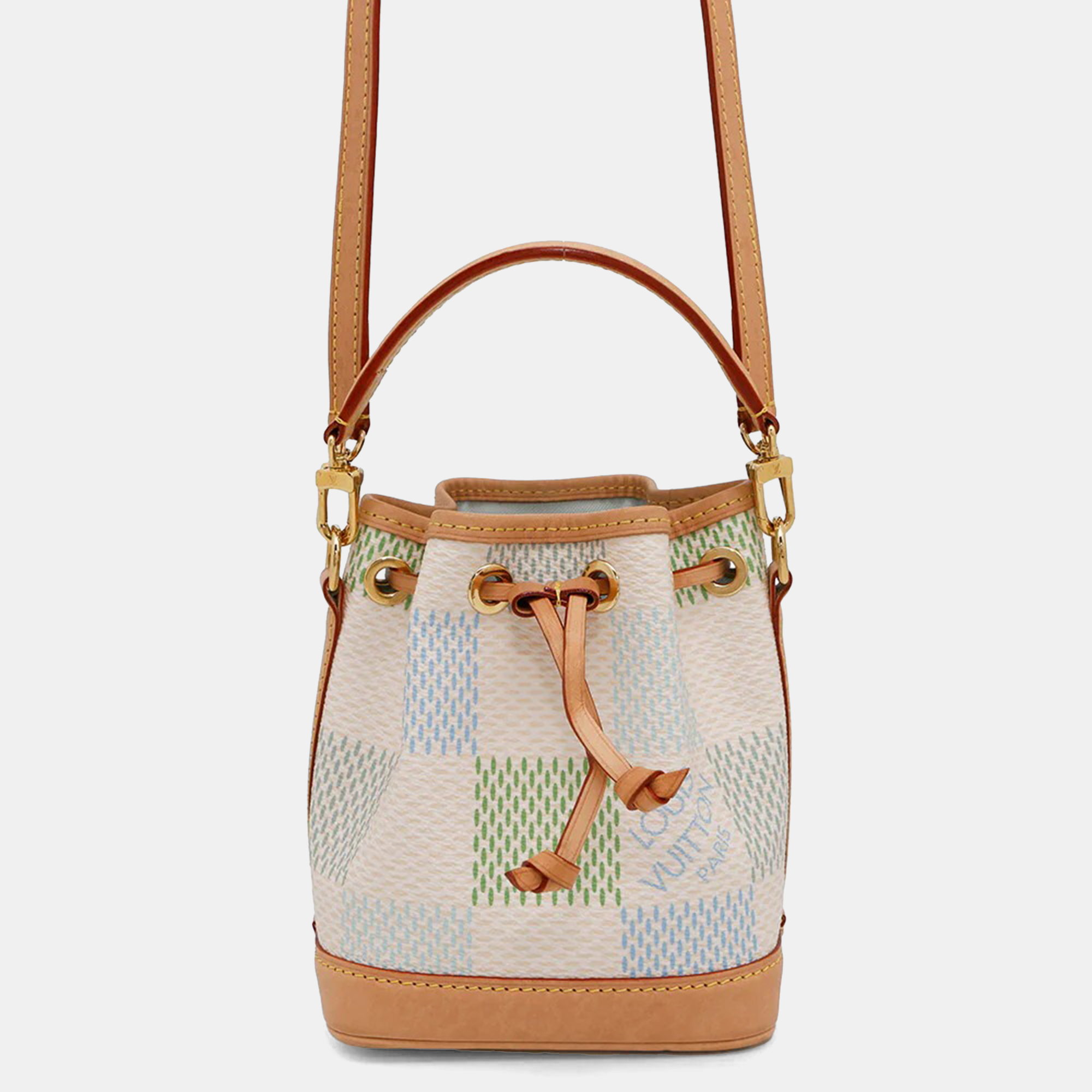 

Louis Vuitton Nano Noe Pistachio Green Damier Licious Handbag