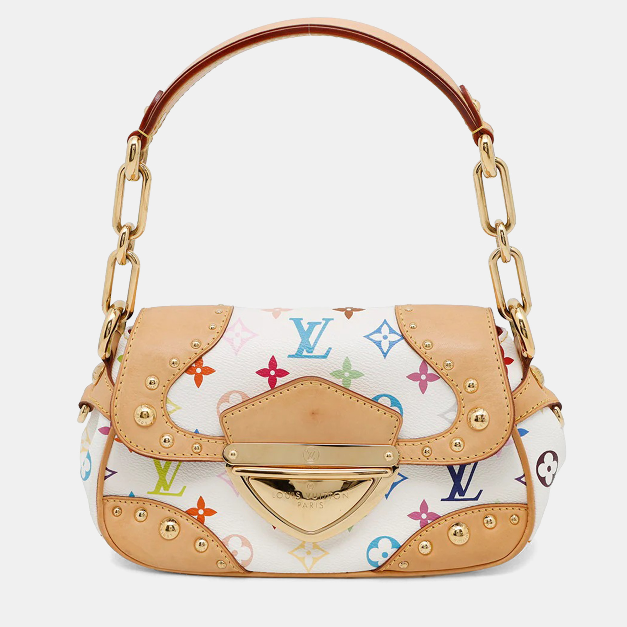 

Louis Vuitton Marilyn Blanc Red Multicolor Monogram Shoulder Bag