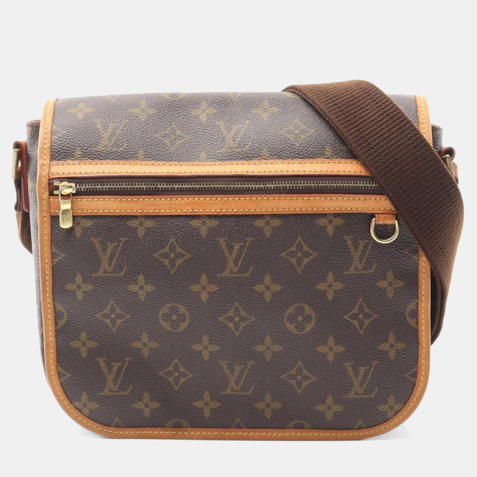 Pre-owned Louis Vuitton Messenger Pm Bosphore Monogram In Brown